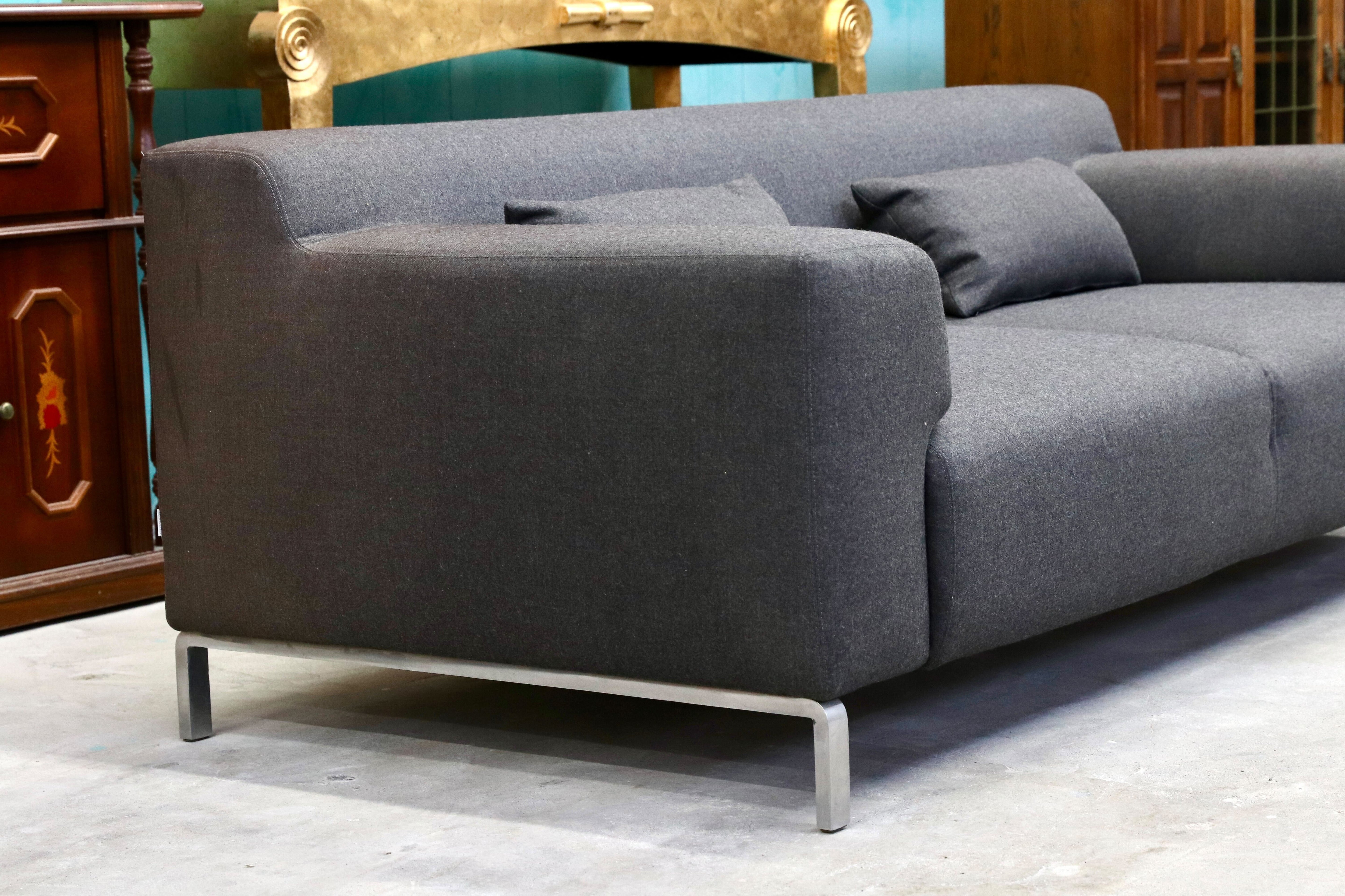 GMHS530○zanotta / ザノッタ Greg グレッグ 2人掛けソファ ラブソファ ファブリック イタリアモダン エマフ・プロジェッティ 約80万 稀少