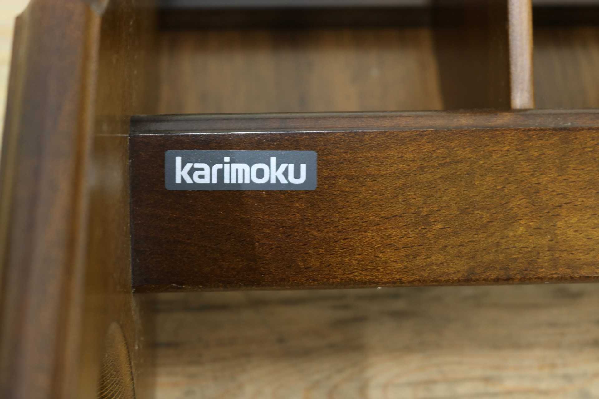 GMIK533○karimoku / カリモク コロニアル スリッパラック シューズラック 収納 木製 昭和レトロ カントリー