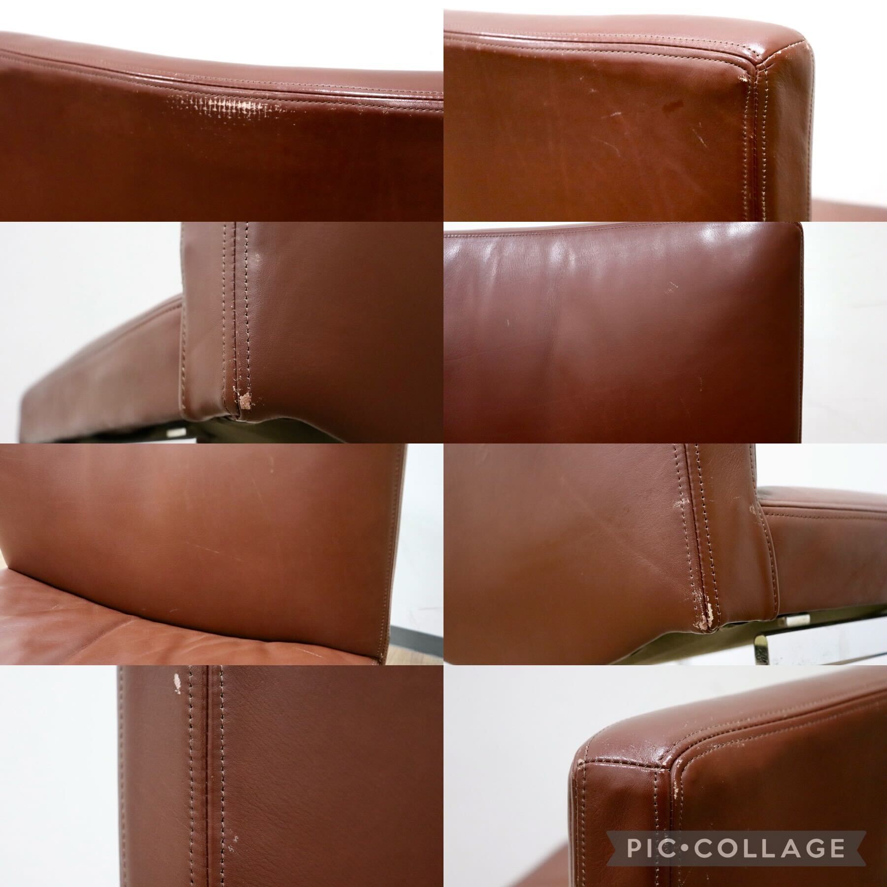 GMGK549○de sede / デセデ ダイニングチェア カンチレバーチェア 椅子 最高級 本革 ブラウン 北欧 ヴィンテージ モダン IDC大塚家具