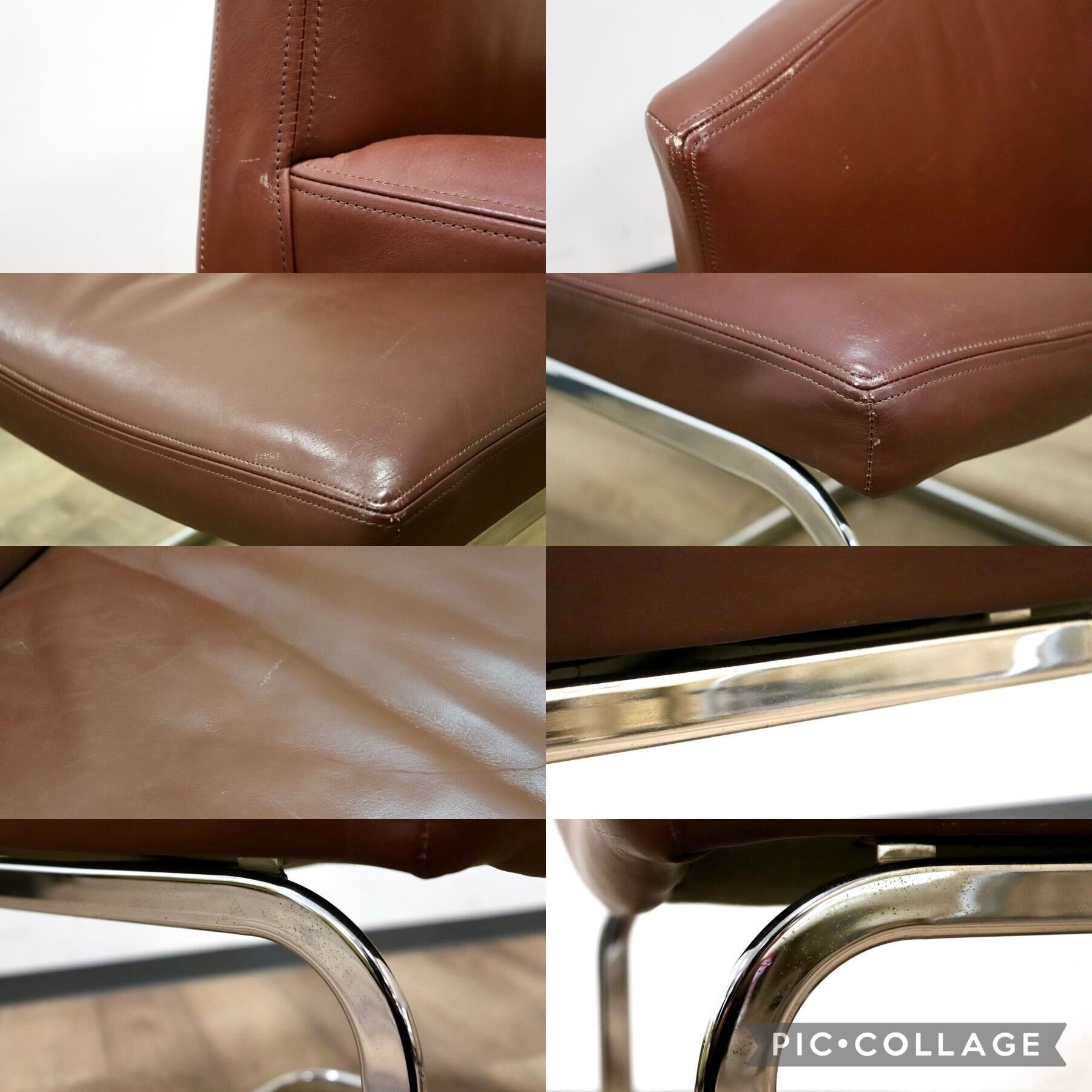 GMGK549○de sede / デセデ ダイニングチェア カンチレバーチェア 椅子 最高級 本革 ブラウン 北欧 ヴィンテージ モダン IDC大塚家具