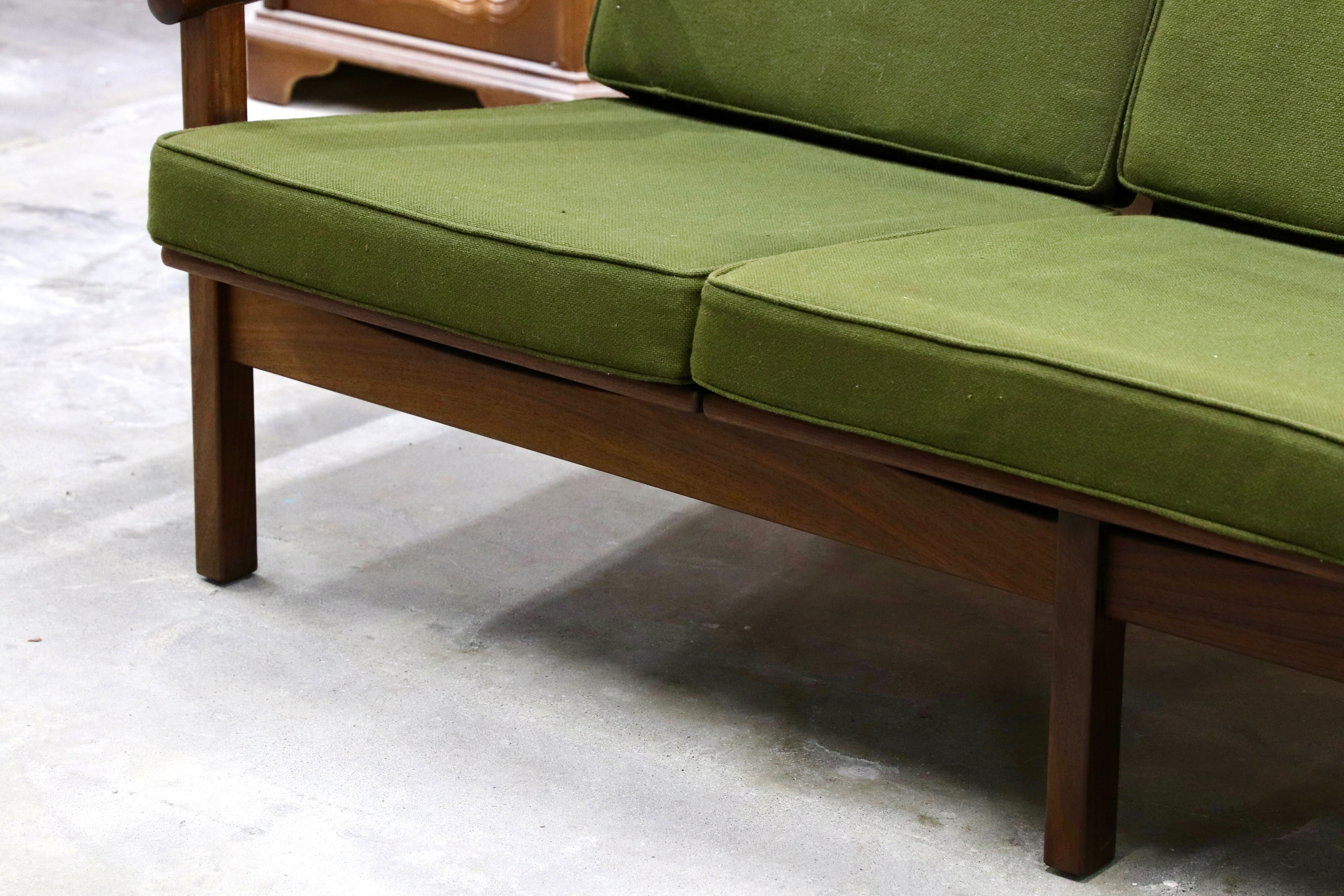 GMHS533C○オールドマルニ / maruni 孔雀 60年代 3人掛けソファ トリプルソファ 椅子 ローズウッド 北欧スタイル ジャパニーズモダン 稀少