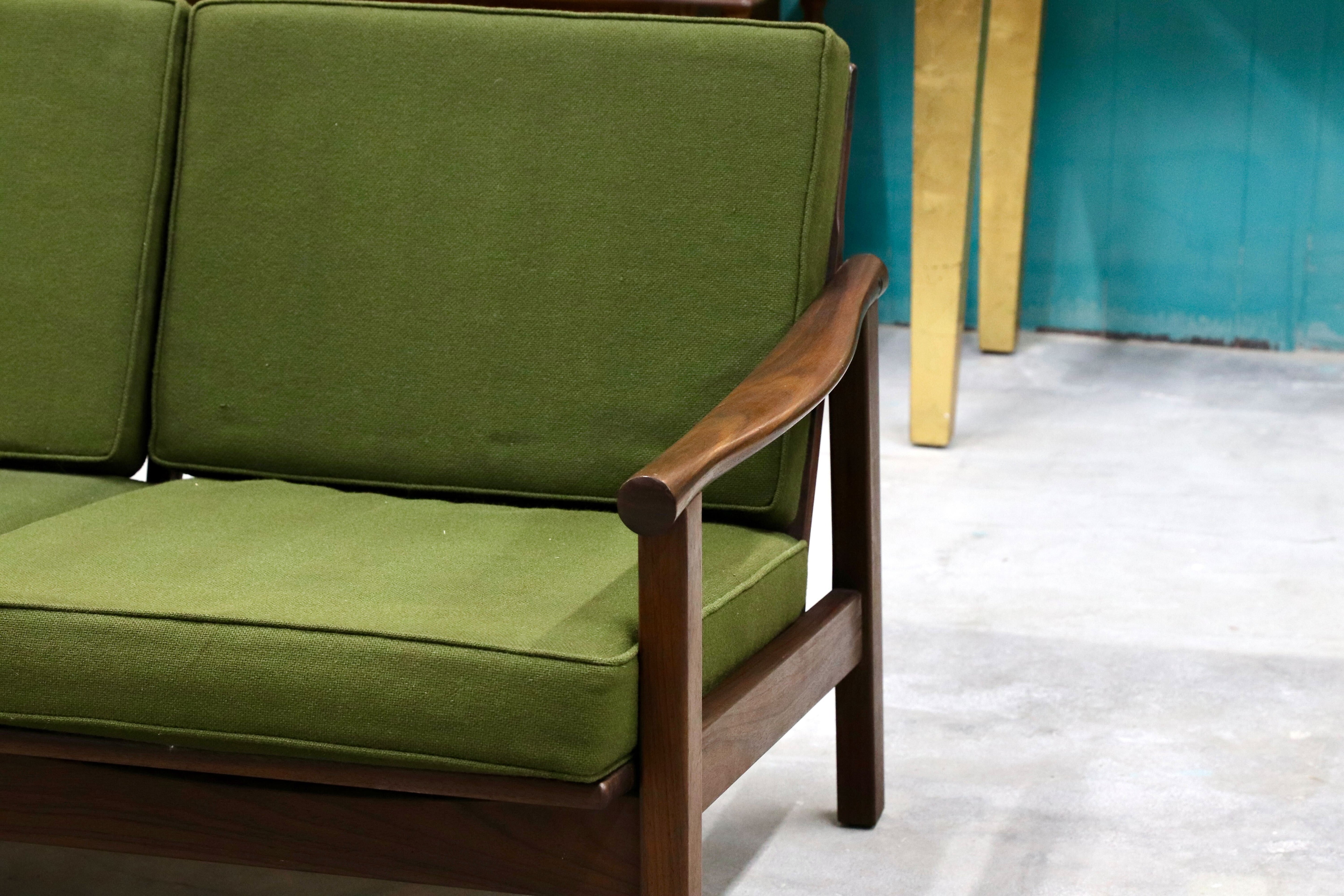 GMHS533C○オールドマルニ / maruni 孔雀 60年代 3人掛けソファ トリプルソファ 椅子 ローズウッド 北欧スタイル ジャパニーズモダン 稀少