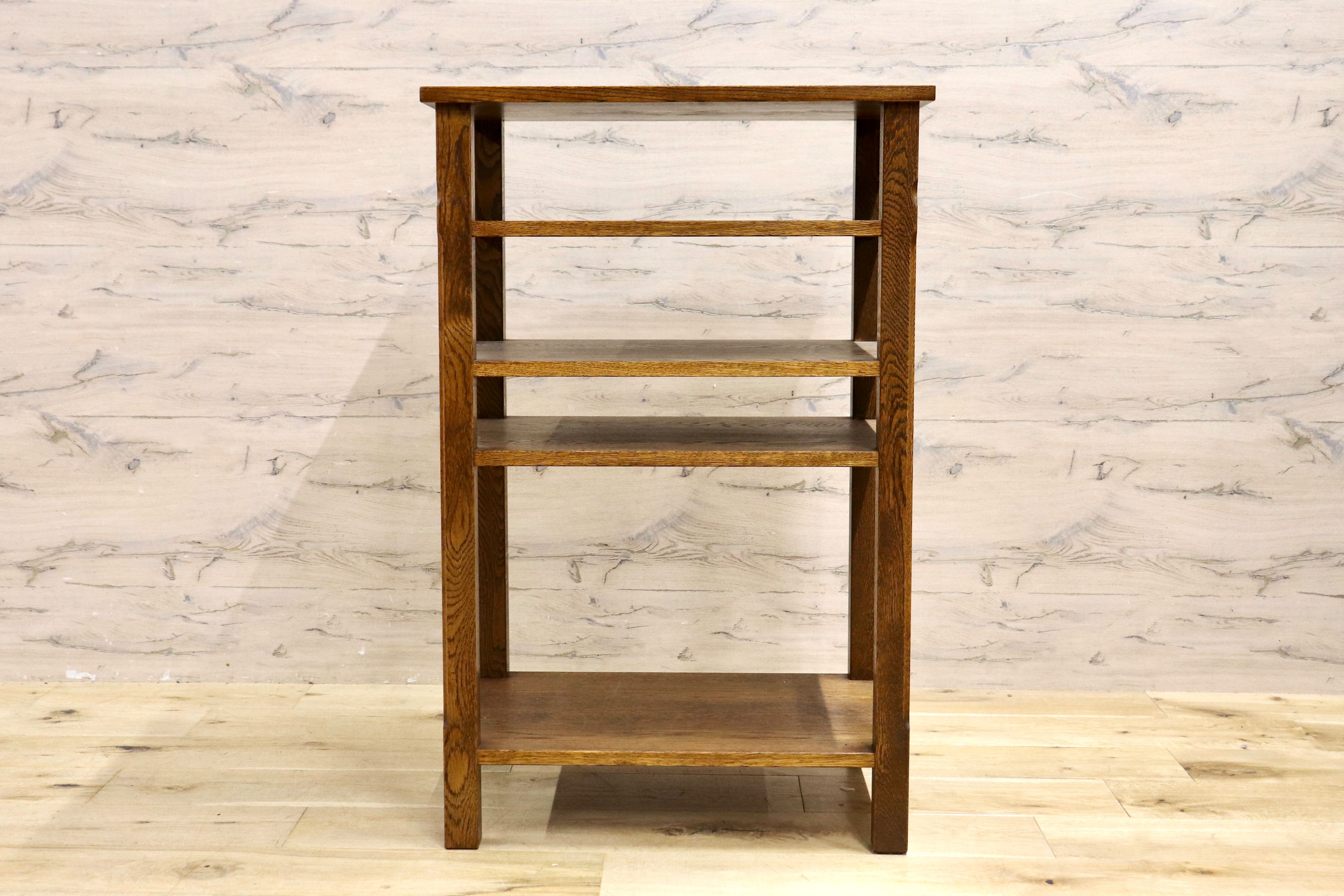 GMIK669○神戸家具 洋家具 4段ラック 収納棚 ラック 飾り棚 収納ラック ナチュラル インテリア 木製家具