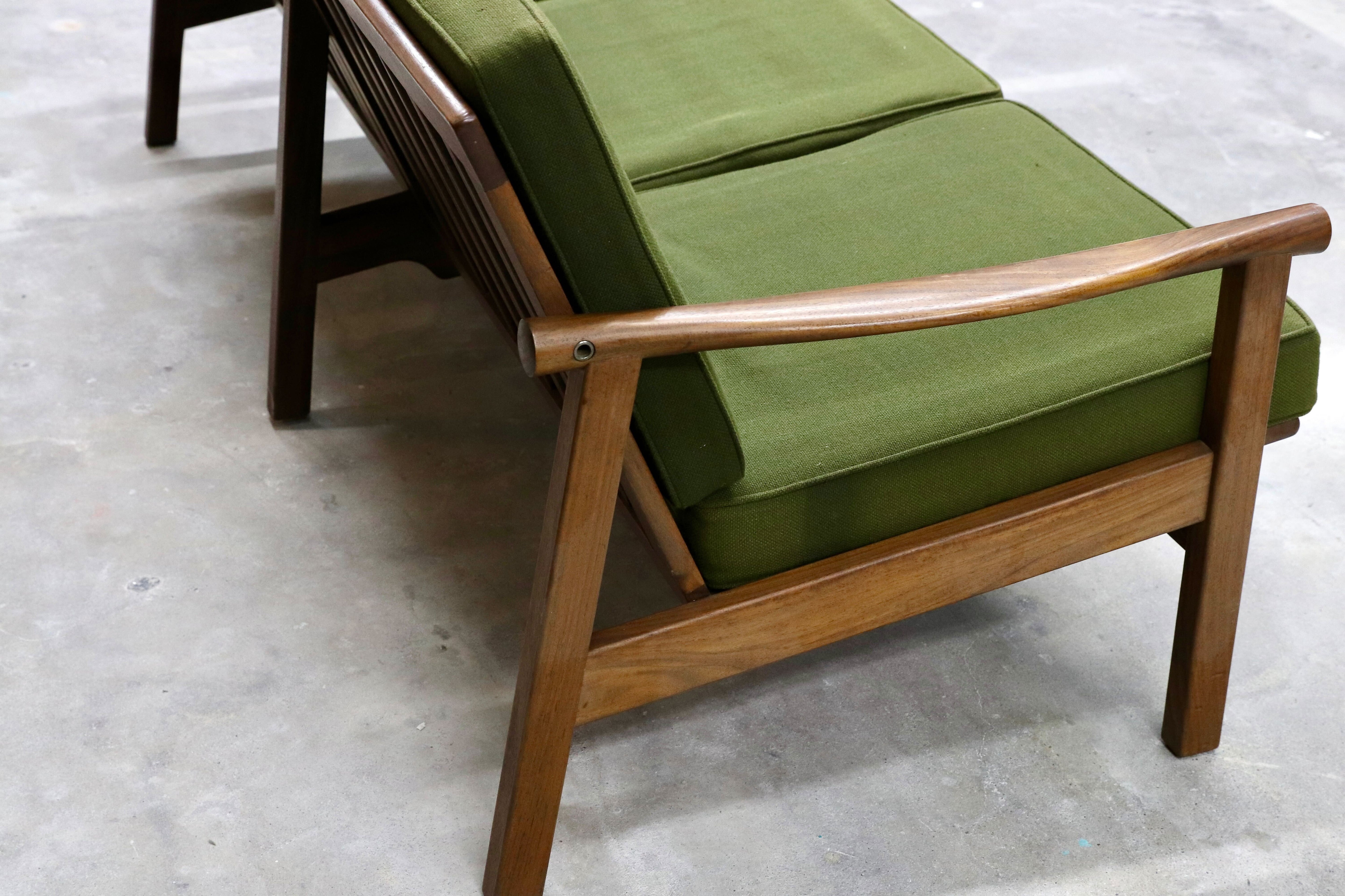 GMHS533C○オールドマルニ / maruni 孔雀 60年代 3人掛けソファ トリプルソファ 椅子 ローズウッド 北欧スタイル ジャパニーズモダン 稀少