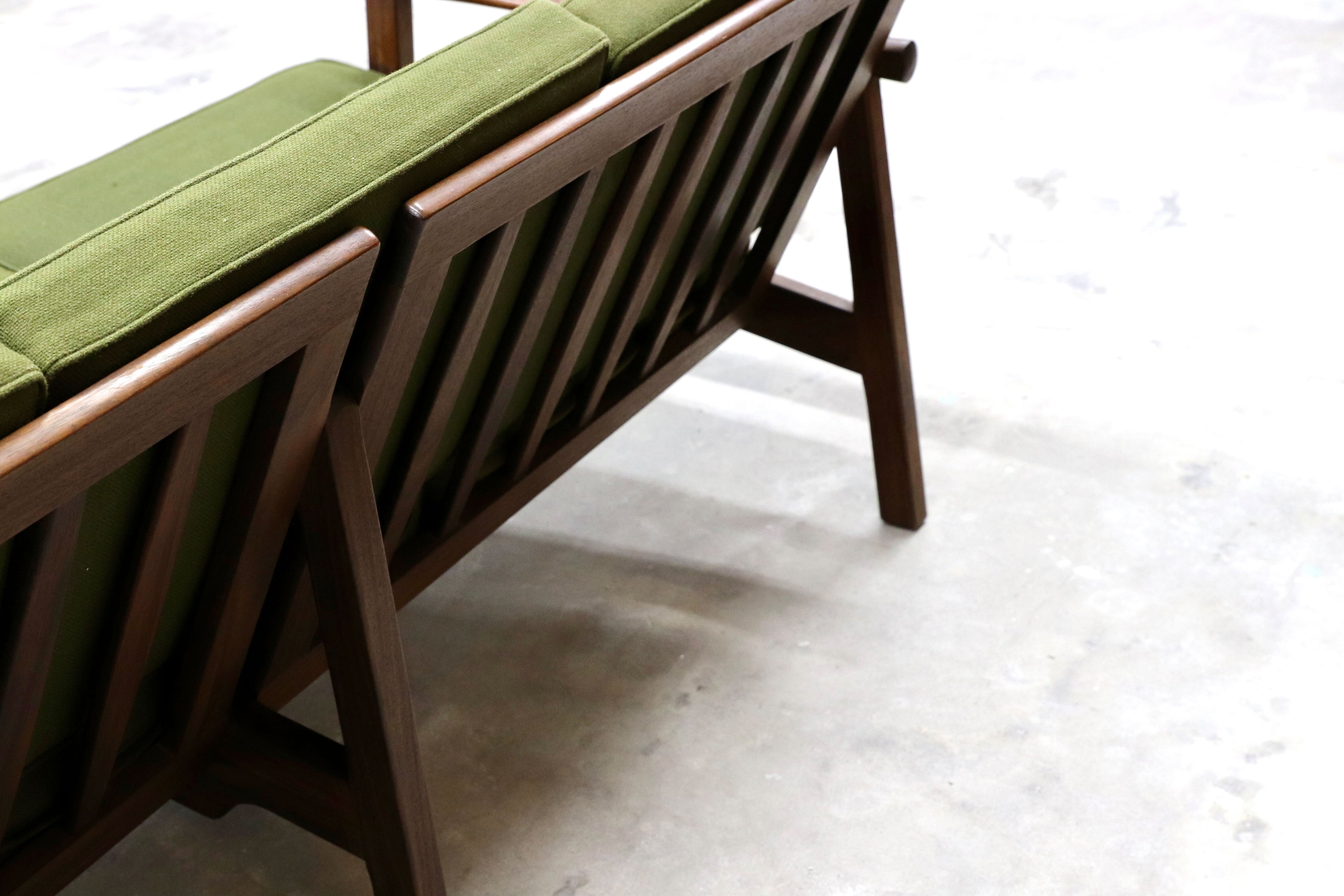 GMHS533C○オールドマルニ / maruni 孔雀 60年代 3人掛けソファ トリプルソファ 椅子 ローズウッド 北欧スタイル ジャパニーズモダン 稀少