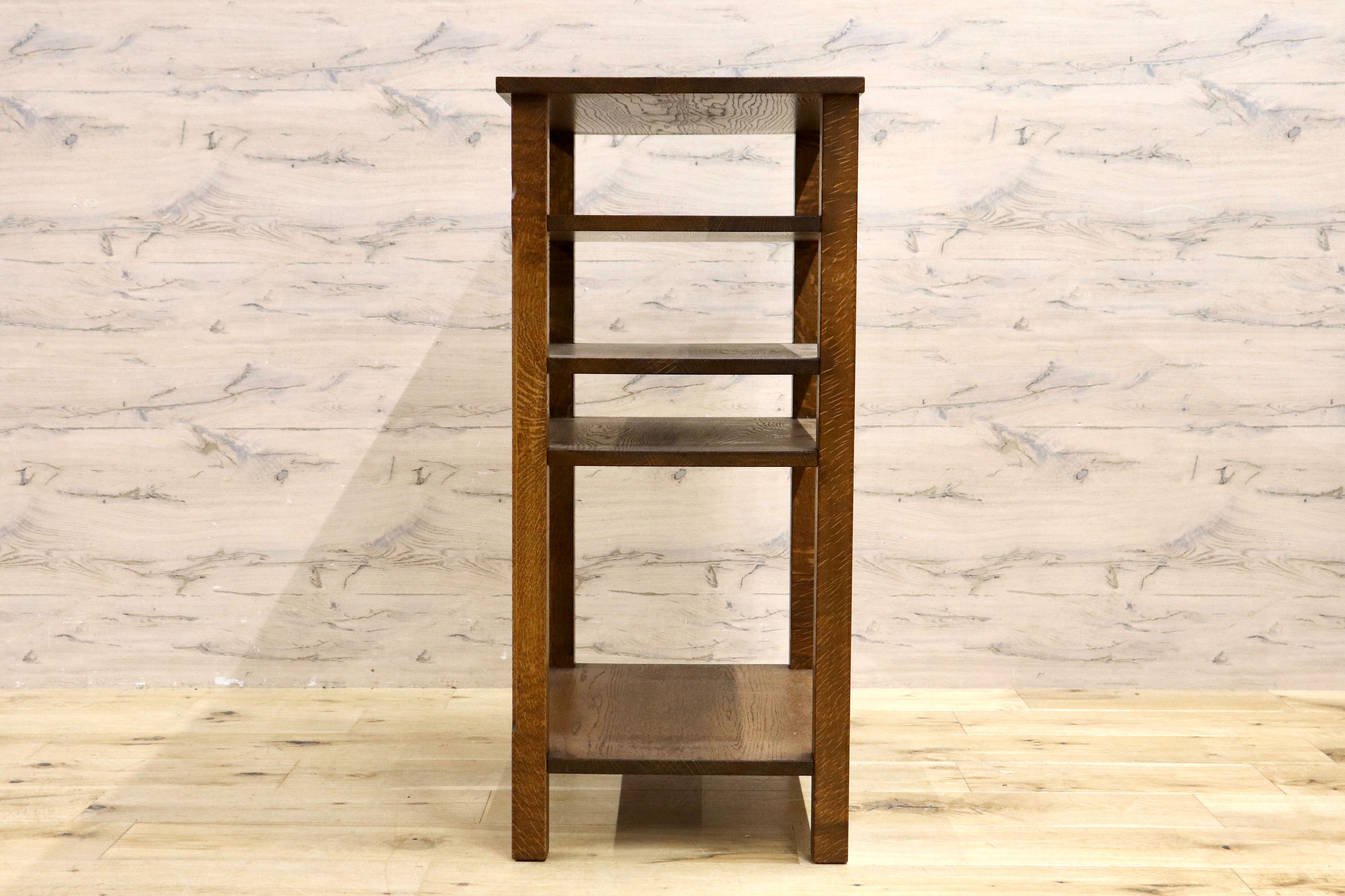 GMIK669○神戸家具 洋家具 4段ラック 収納棚 ラック 飾り棚 収納ラック ナチュラル インテリア 木製家具