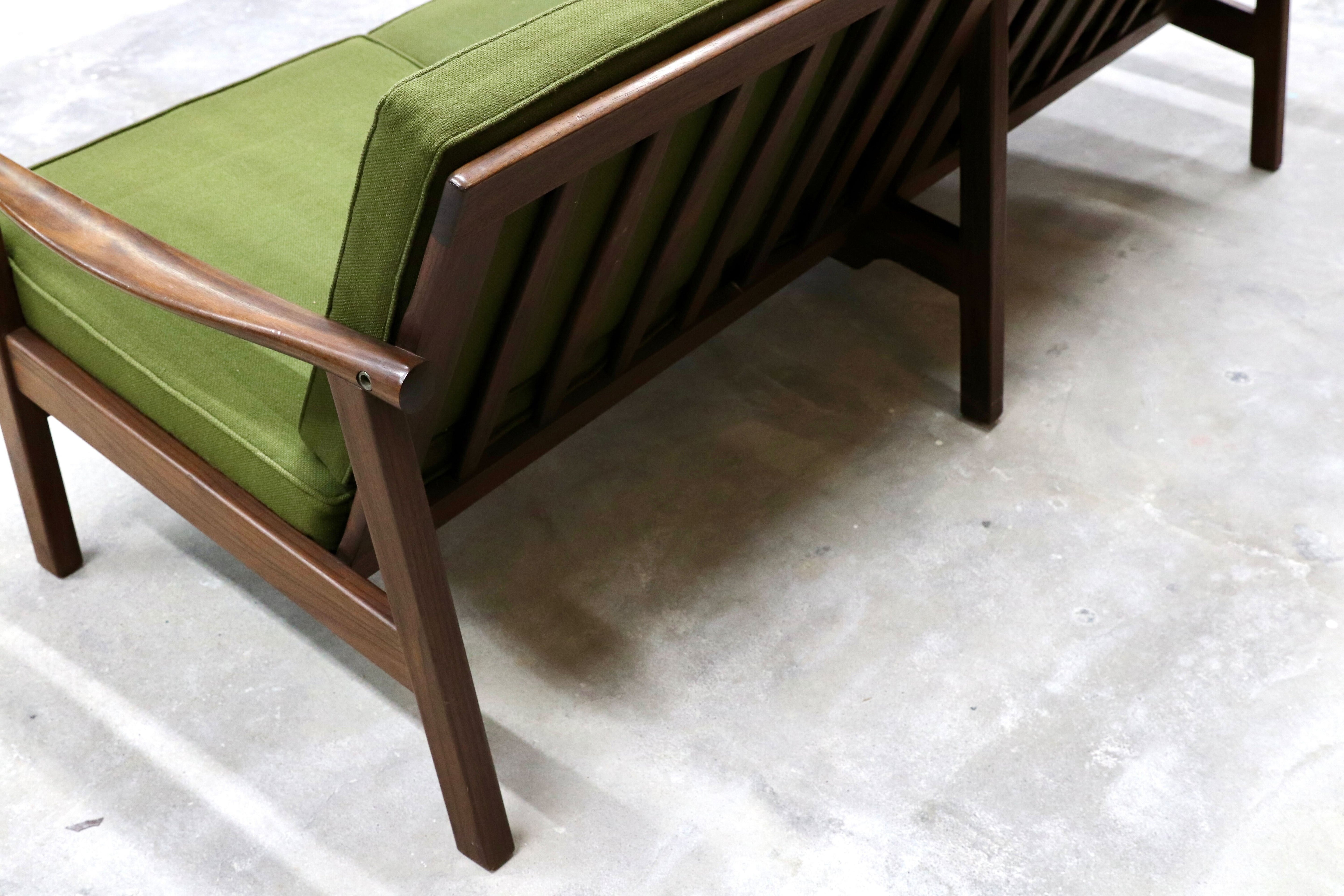 GMHS533C○オールドマルニ / maruni 孔雀 60年代 3人掛けソファ トリプルソファ 椅子 ローズウッド 北欧スタイル ジャパニーズモダン 稀少