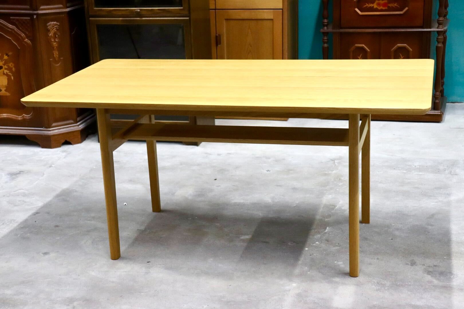 GMHK501○unico / ウニコ LOM ロム ダイニングテーブル 食卓テーブル 作業台 ナチュラル 北欧スタイル オーク材 定価約7万 展示品