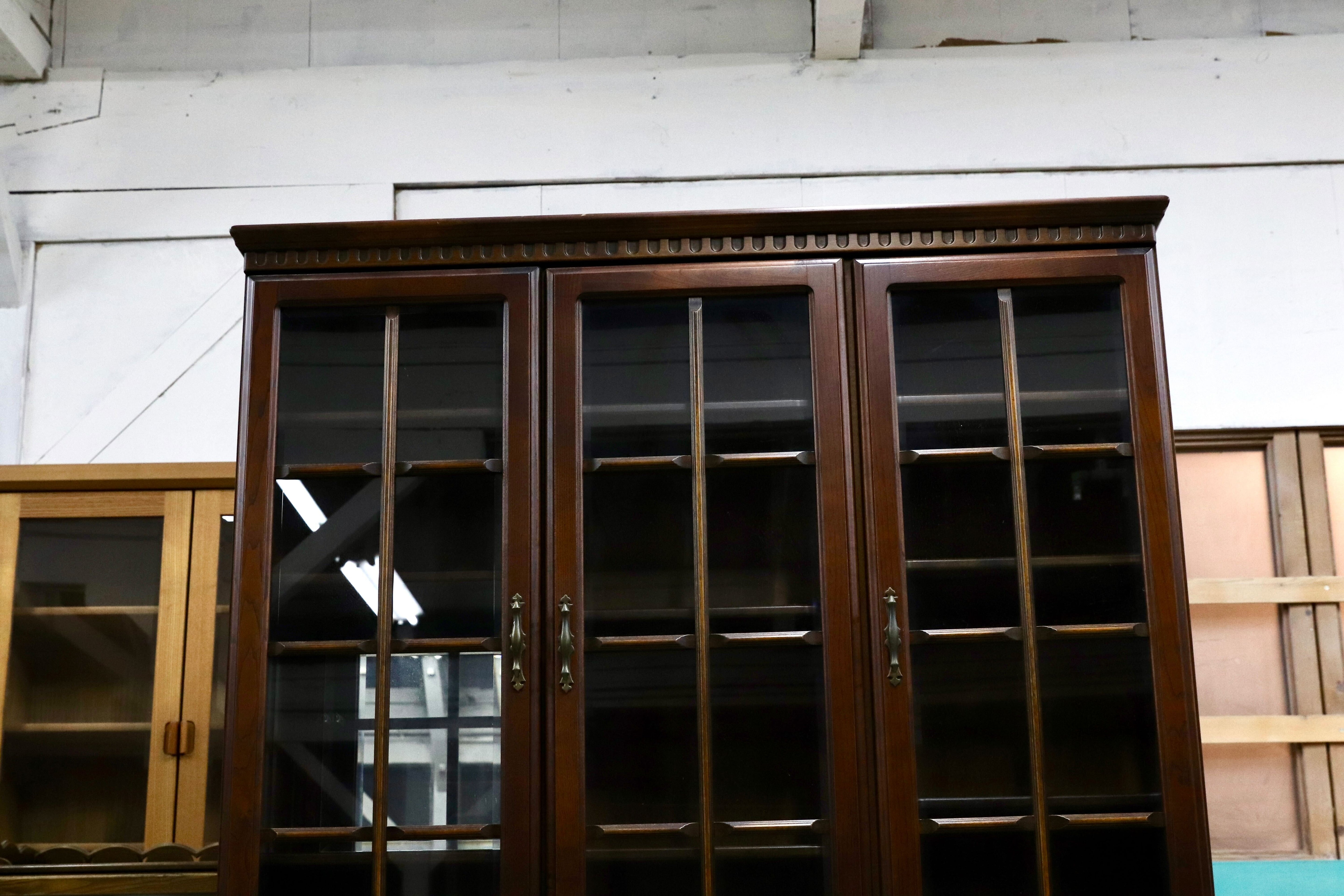 GMHS528○ATLANTA / アトランタ IDF太田長 食器棚 飾り棚 キャビネット 水屋棚 アーリーアメリカン クラシック アンティーク調