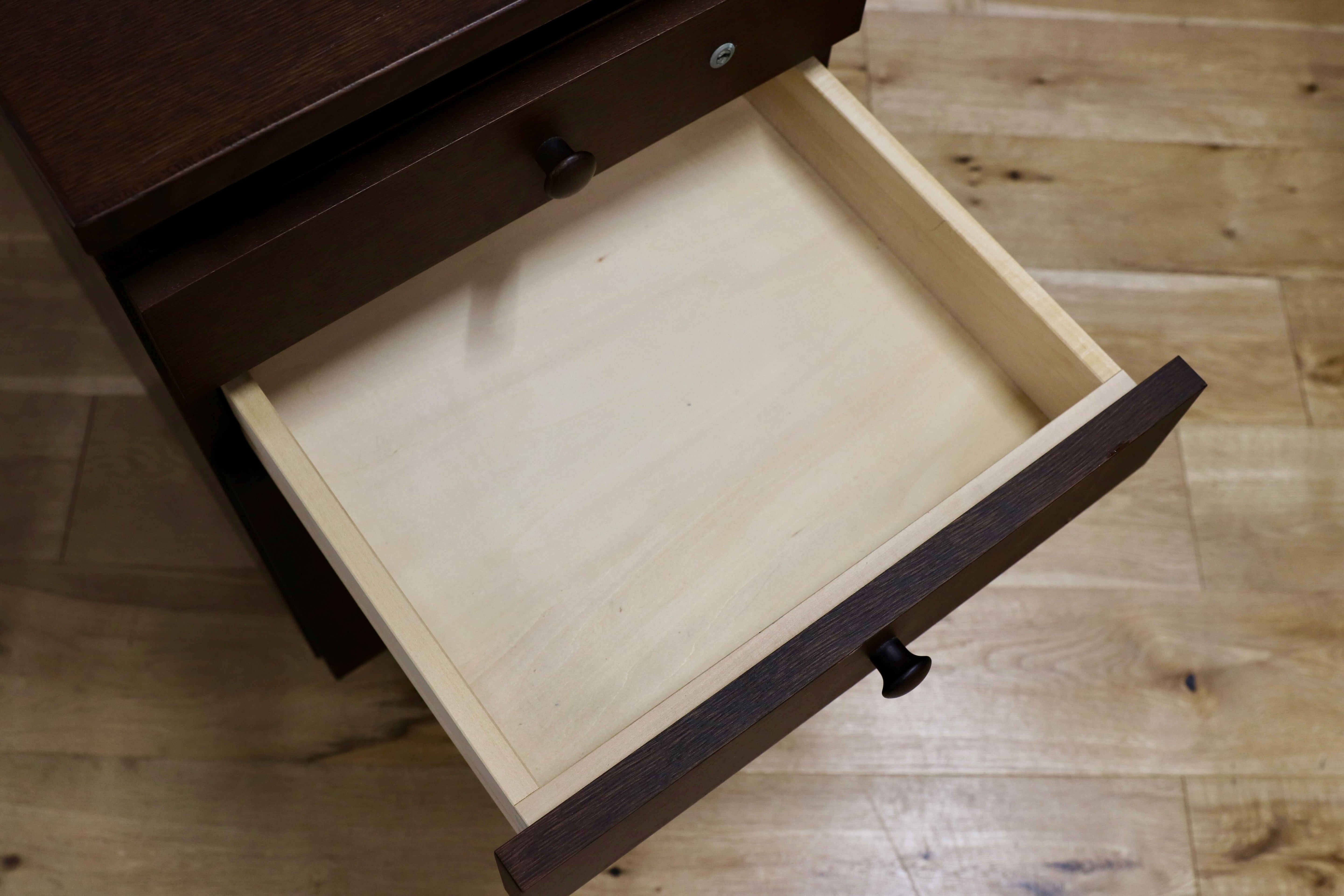 GMHK340○karimoku / カリモク ボナシェルタ 袖机 ワゴン 勉強机 ブラウン 脇机 国産家具 定価約7万