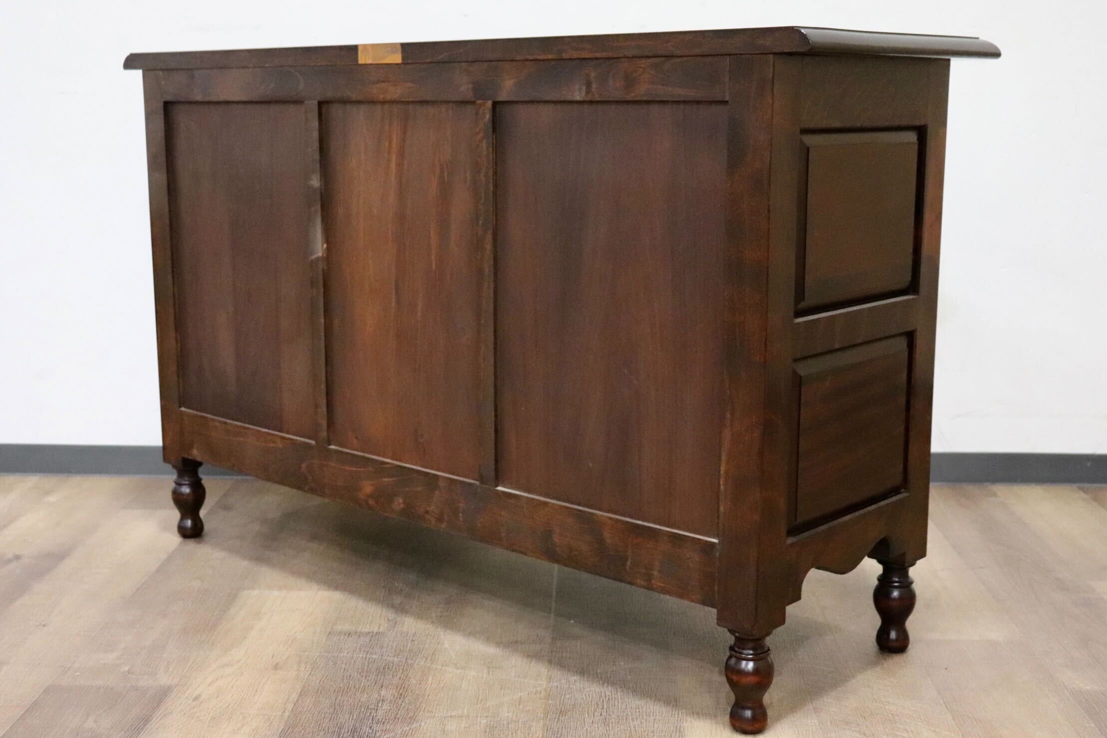 GMHK867○松本民芸家具 サイドボード チェスト キャビネット 収納家具 飾り棚 国産家具 モダン ミズメザクラ 無垢材