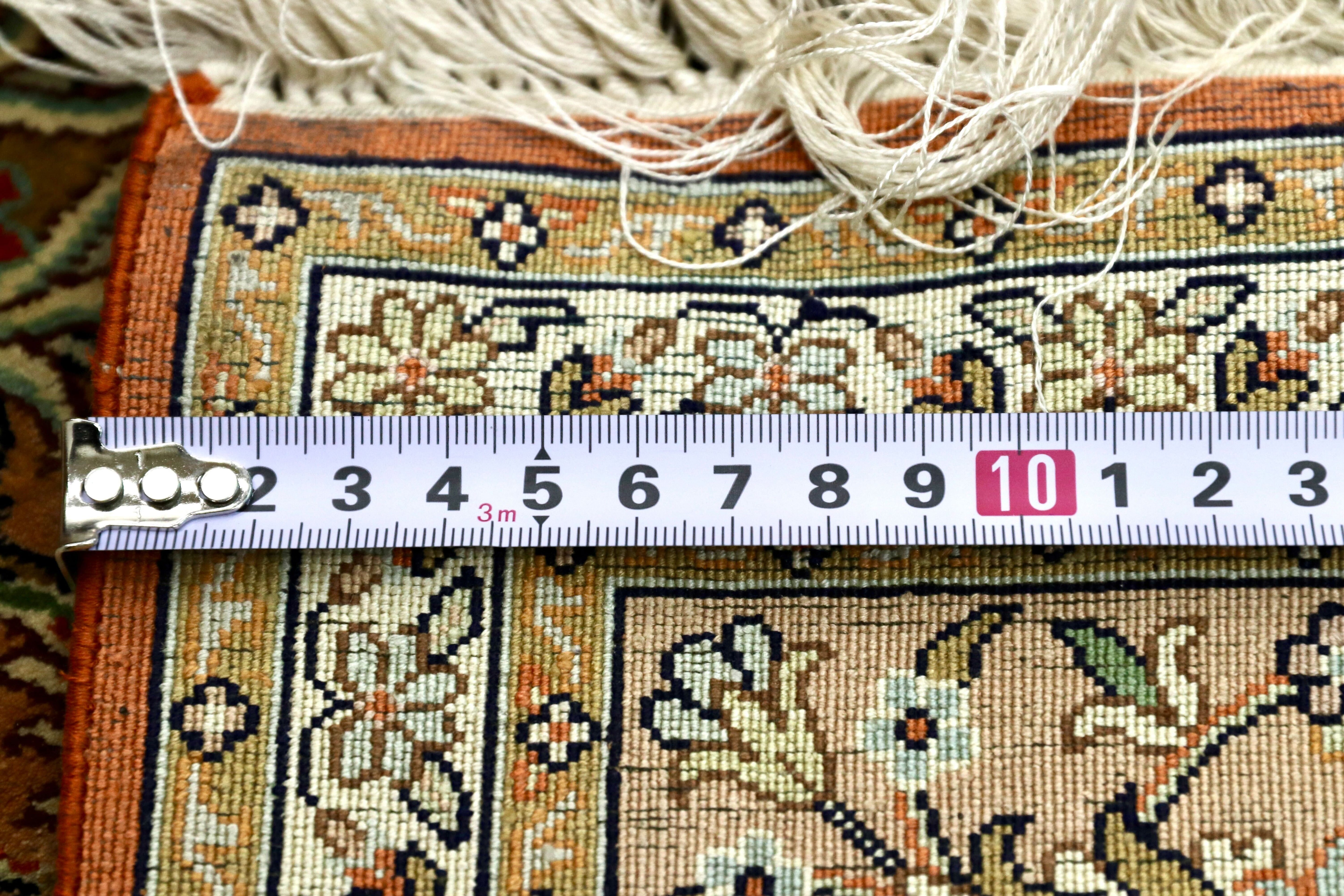 GMIK847M○ペルシャ絨毯 手織り ラグ カーペット ヴィンテージ インテリア