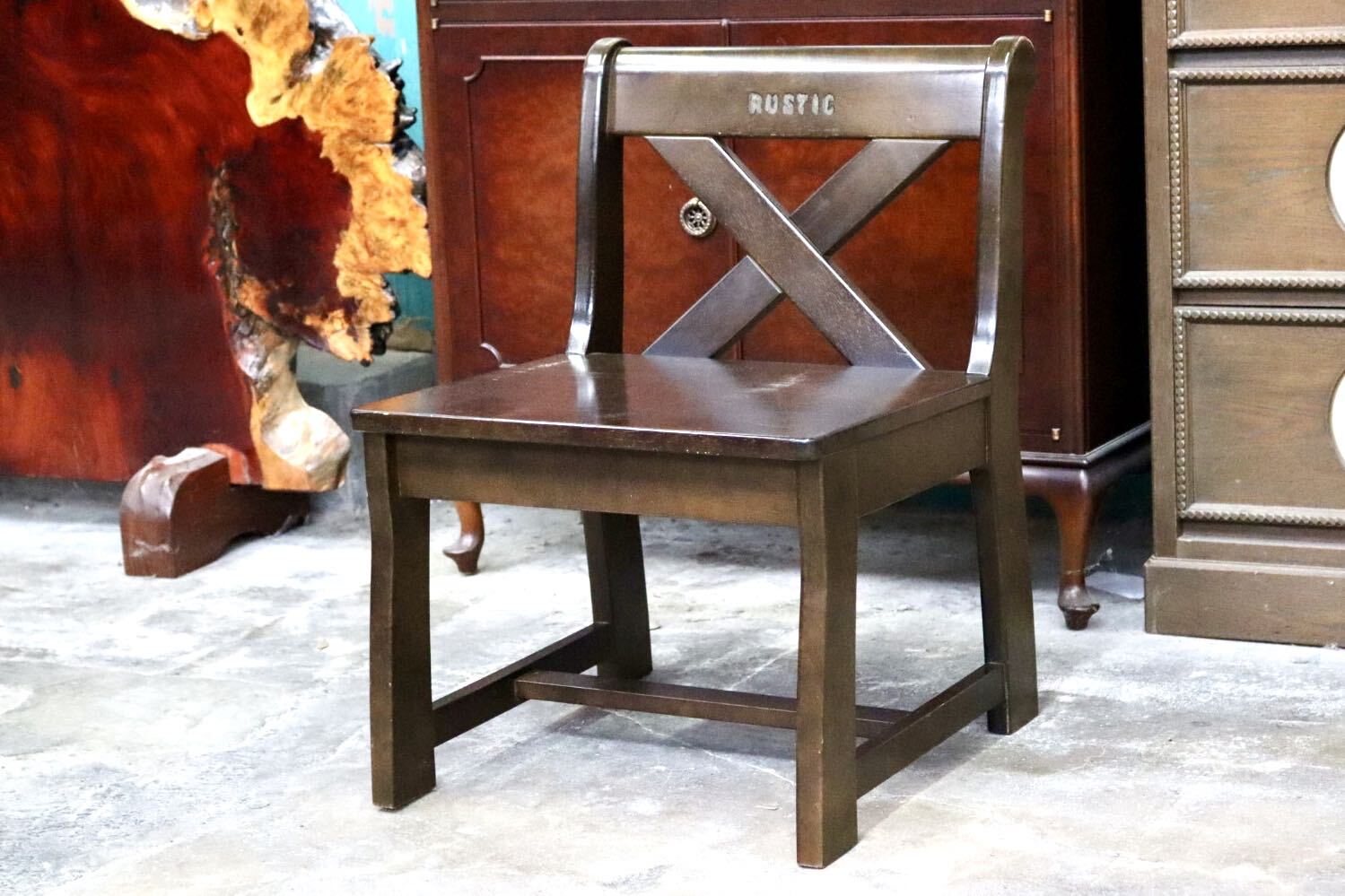 GMJH295B○karimoku / カリモク RUSTIC ルスティック アームレスチェア ベンチチェア 椅子 国産家具 廃番 ヴィンテージ