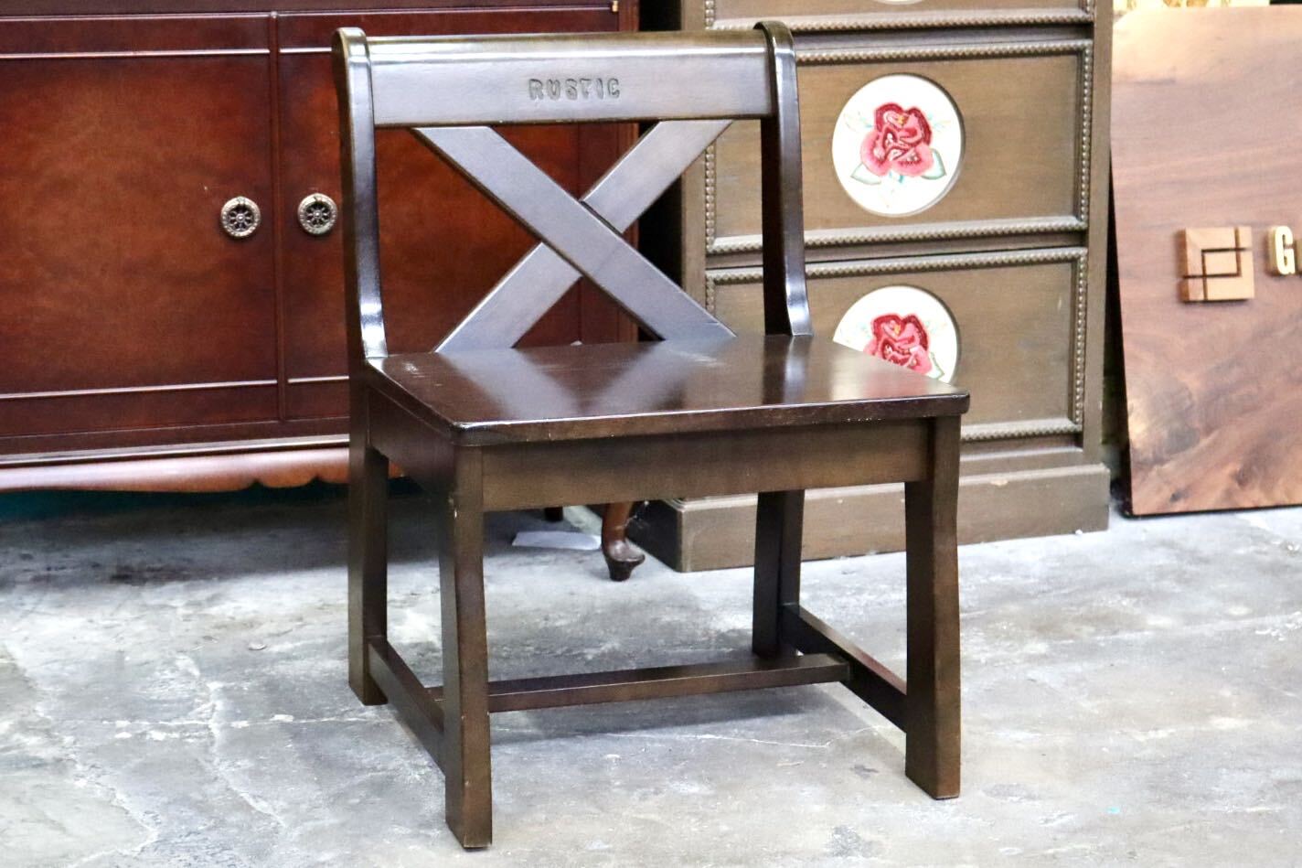 GMJH295B○karimoku / カリモク RUSTIC ルスティック アームレスチェア ベンチチェア 椅子 国産家具 廃番 ヴィンテージ