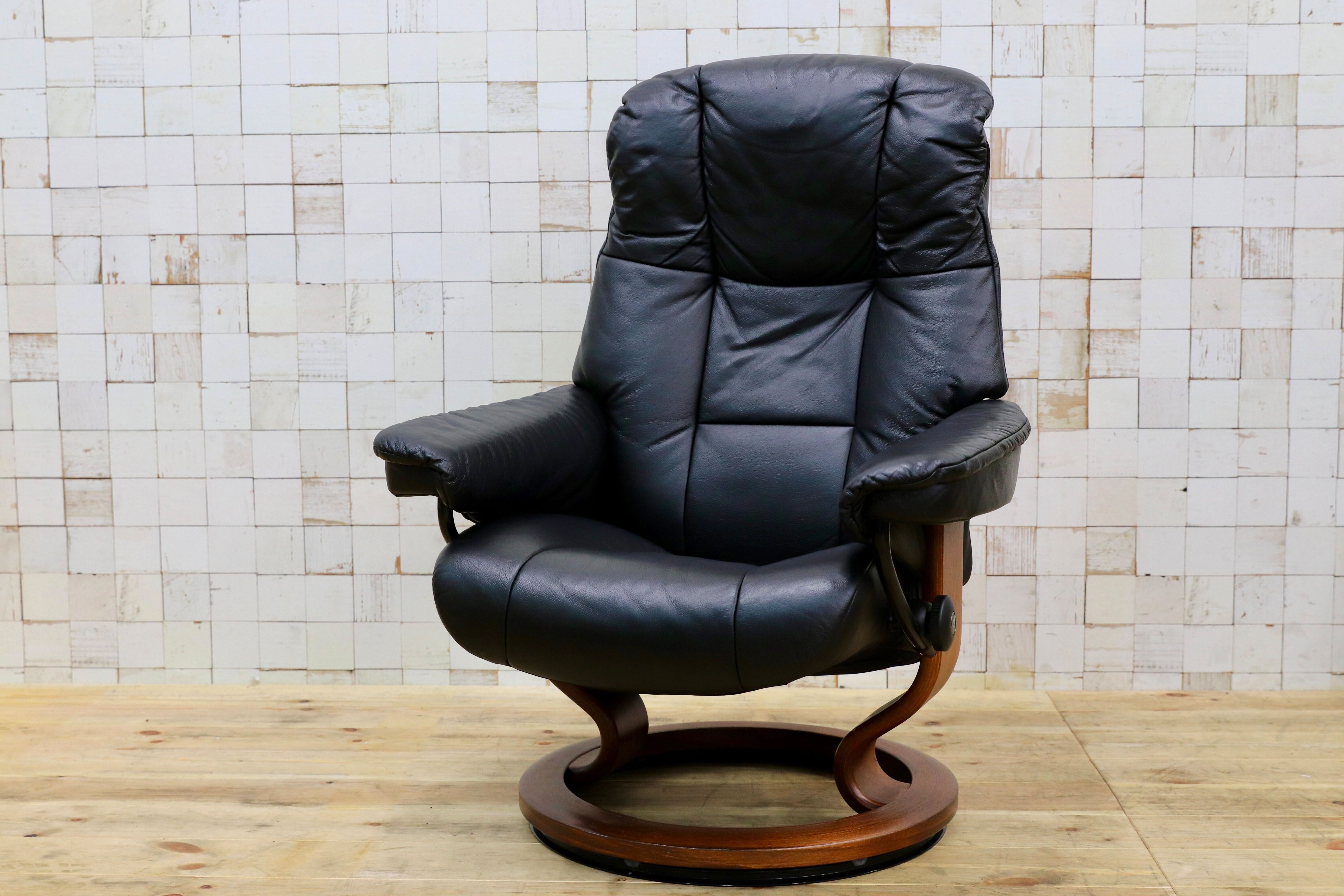 GMIK233C○EKORNES / エコーネス ストレスレスチェア リクライニングチェア ブラック 本革 北欧 ノルウェー 1人掛けソファ シングルソファ