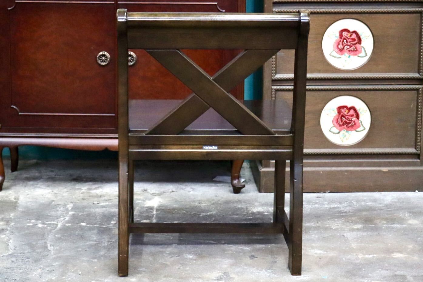 GMJH295B○karimoku / カリモク RUSTIC ルスティック アームレスチェア ベンチチェア 椅子 国産家具 廃番 ヴィンテージ