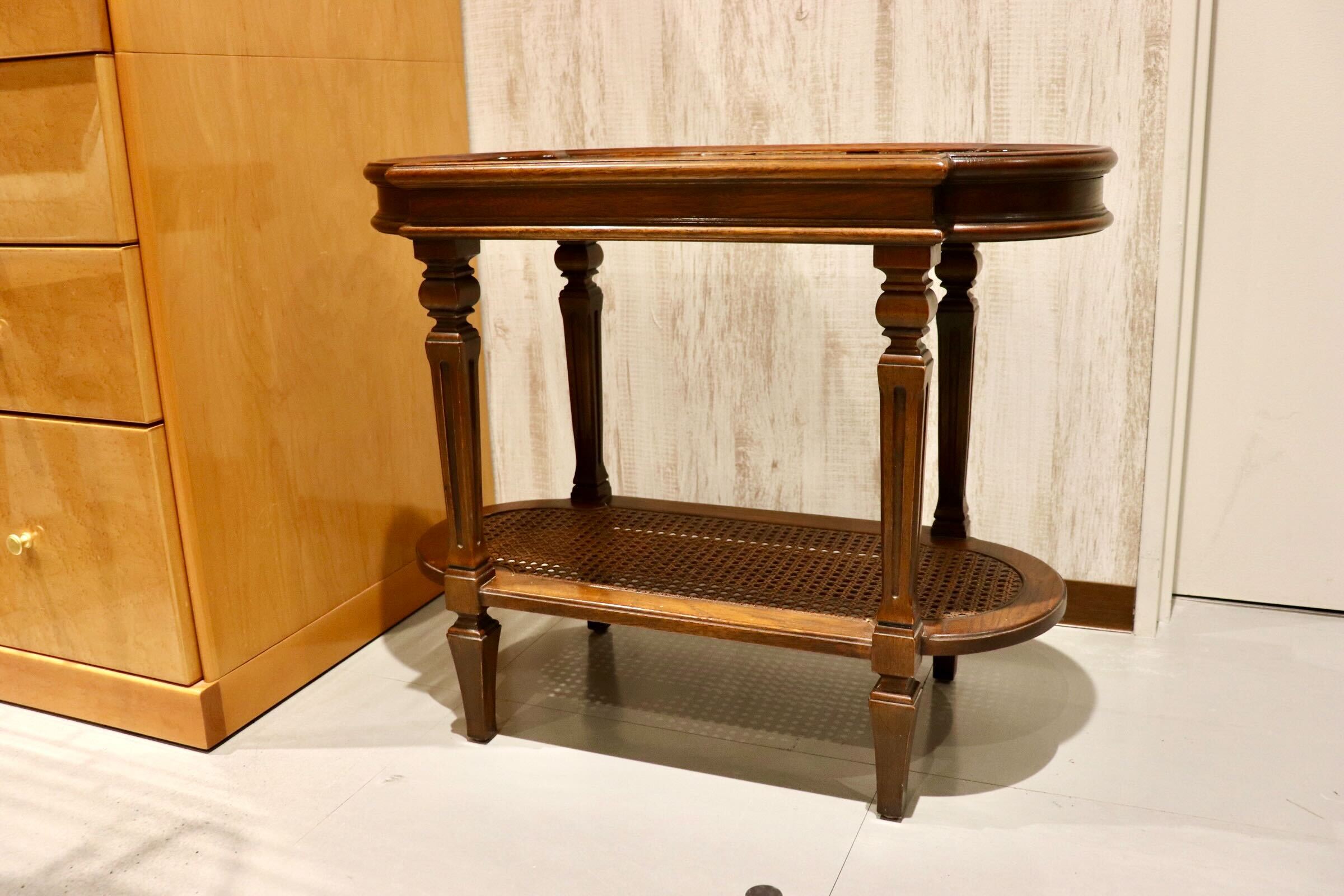 GMIK668◯DREXEL HERITAGE / ドレクセルヘリテイジ キャメオクラシックス サイドテーブル 花台 マホガニー 定価29.1万