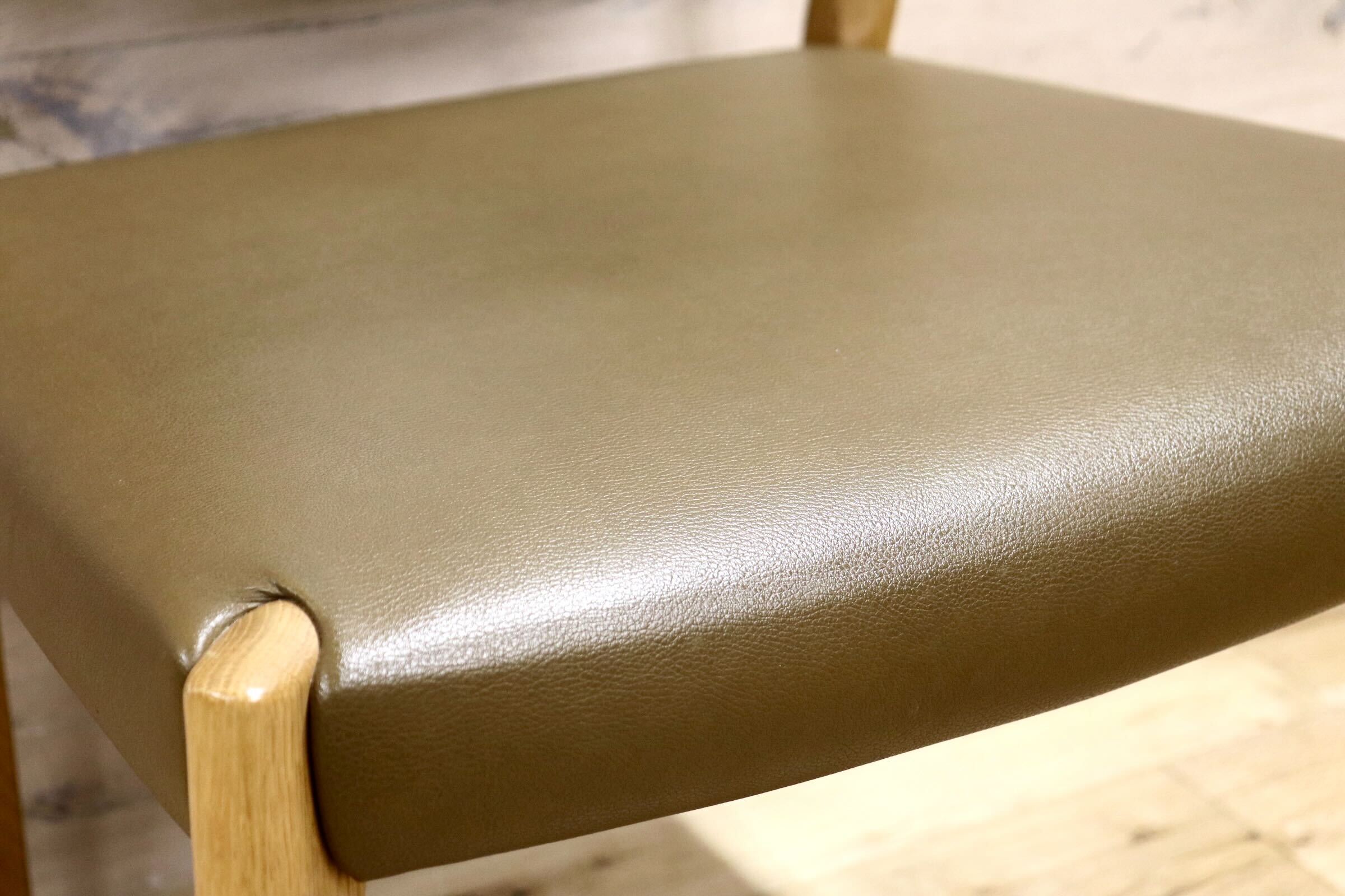 GMIK641C○浜本工芸 / HAMAMOTO ダイニングチェア 椅子 楢材 無垢 合皮 ナチュラル モダン