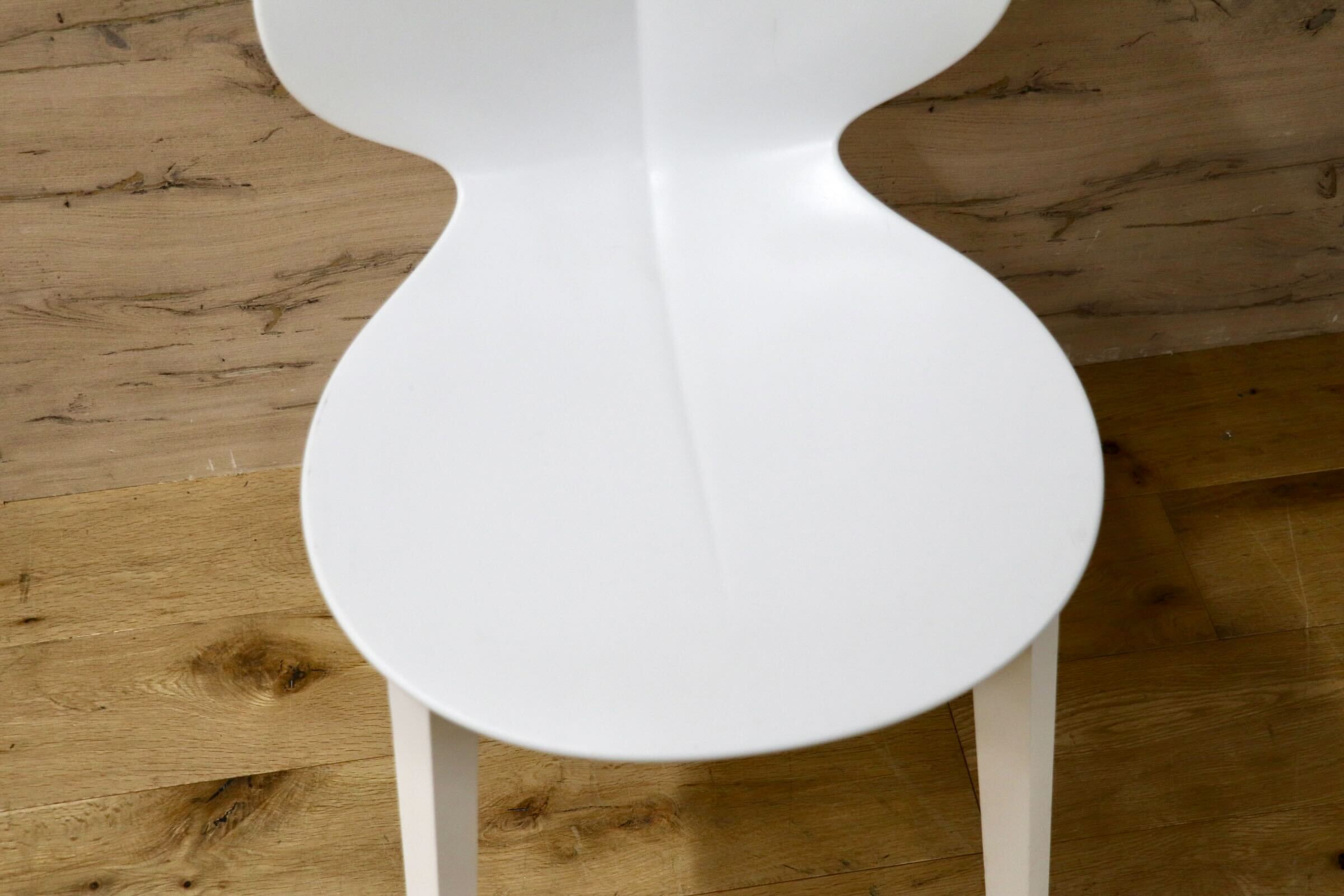 GMJH105B○Calligaris / カリガリス BASIL W バジル ウッド ダイニングチェア 食卓椅子 椅子 ホワイト イタリア 木製脚 モダン