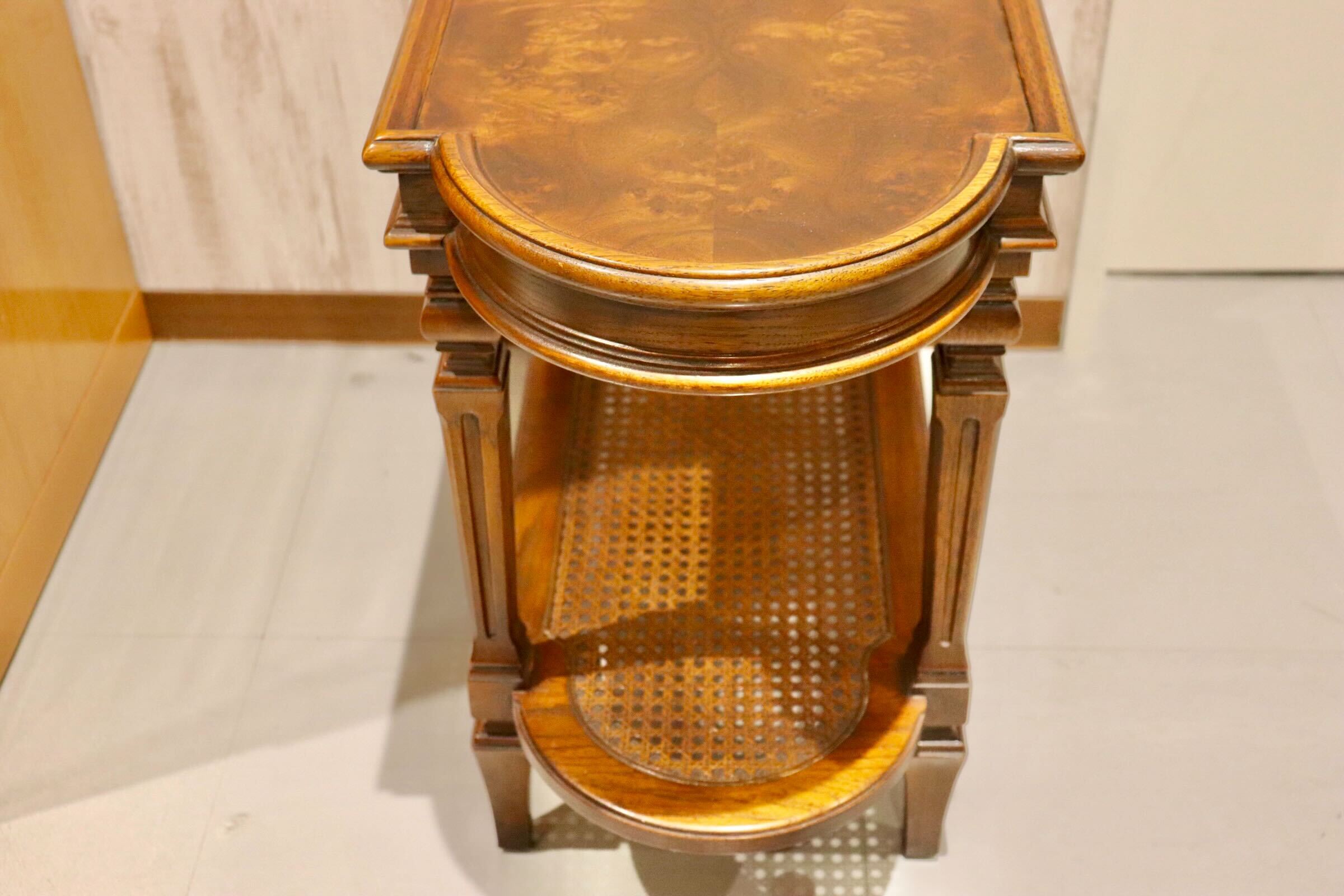 GMIK668◯DREXEL HERITAGE / ドレクセルヘリテイジ キャメオクラシックス サイドテーブル 花台 マホガニー 定価29.1万