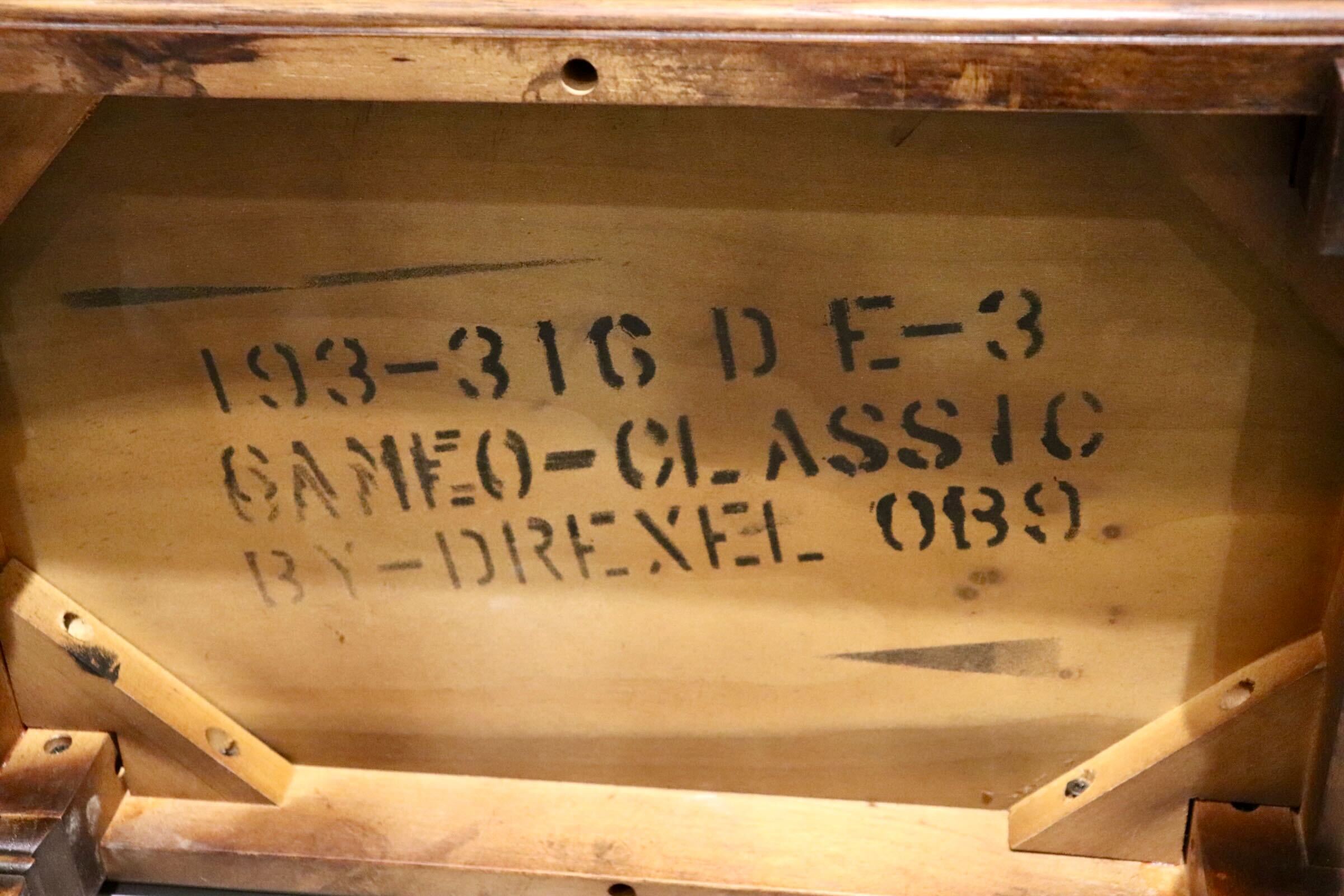 GMIK668◯DREXEL HERITAGE / ドレクセルヘリテイジ キャメオクラシックス サイドテーブル 花台 マホガニー 定価29.1万