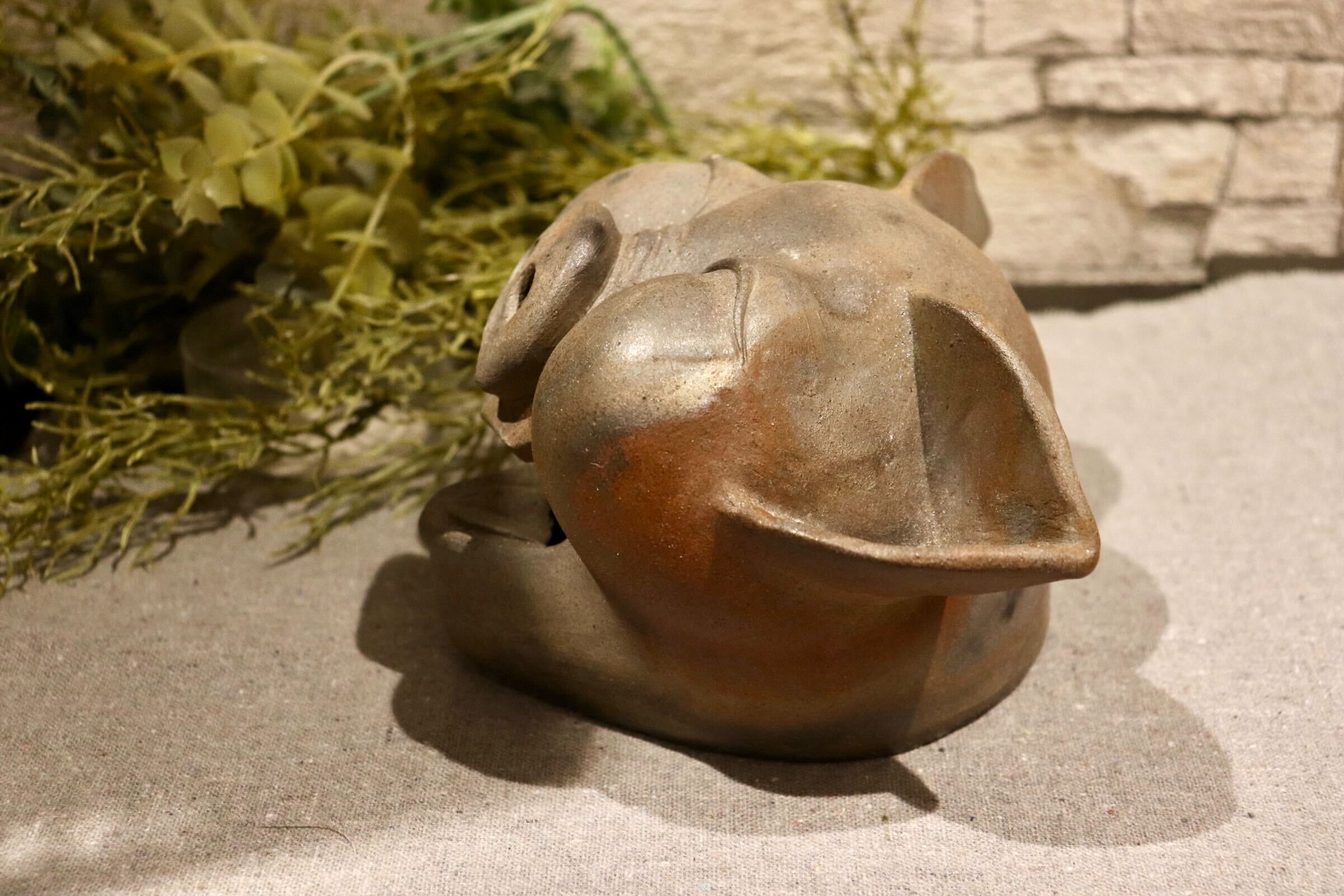 GMIO250B◯圭泉窯 丹波焼 香炉 陶器 置物 伝統工芸 丹波篠山 未使用