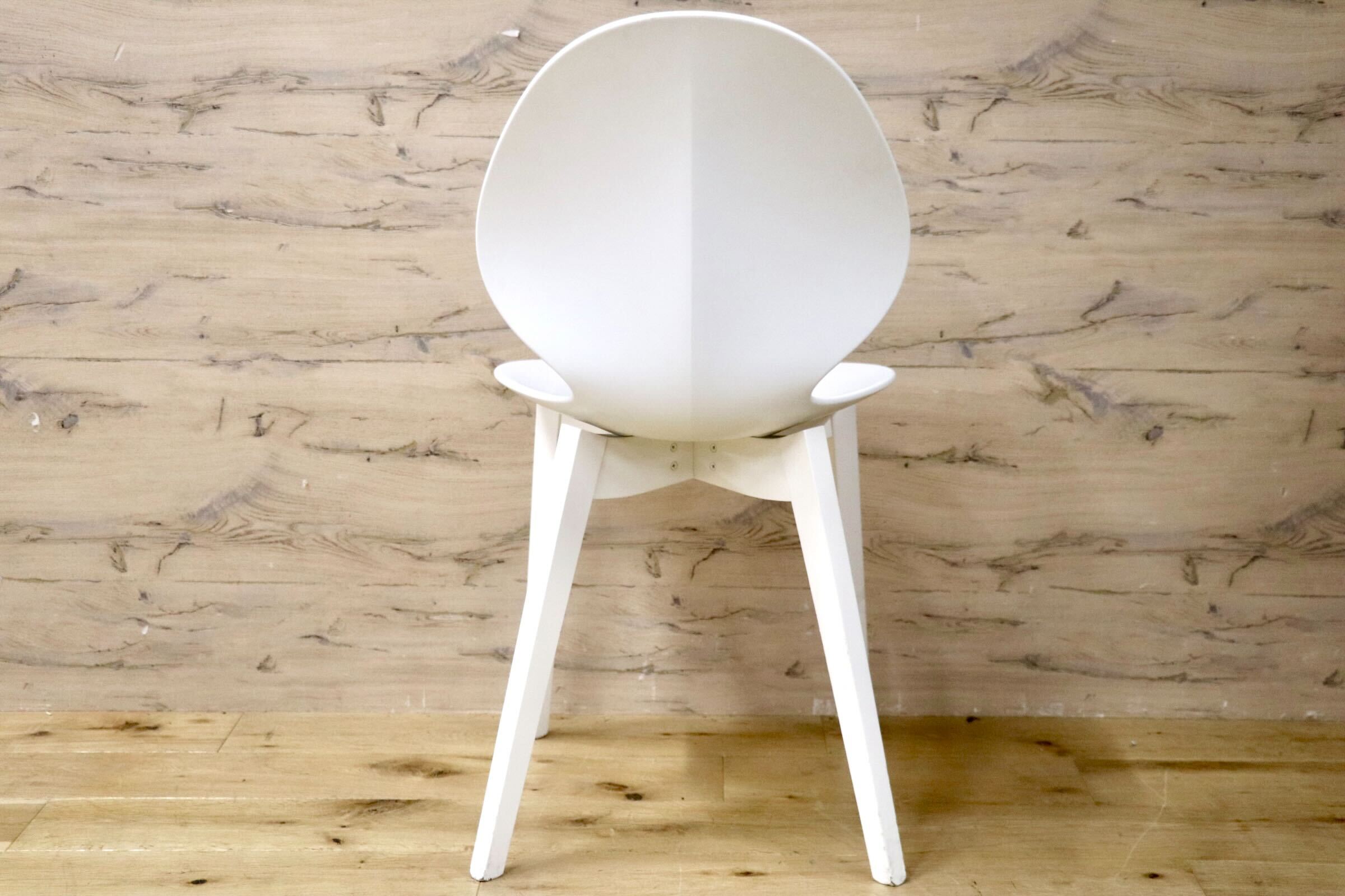 GMJH105B○Calligaris / カリガリス BASIL W バジル ウッド ダイニングチェア 食卓椅子 椅子 ホワイト イタリア 木製脚 モダン