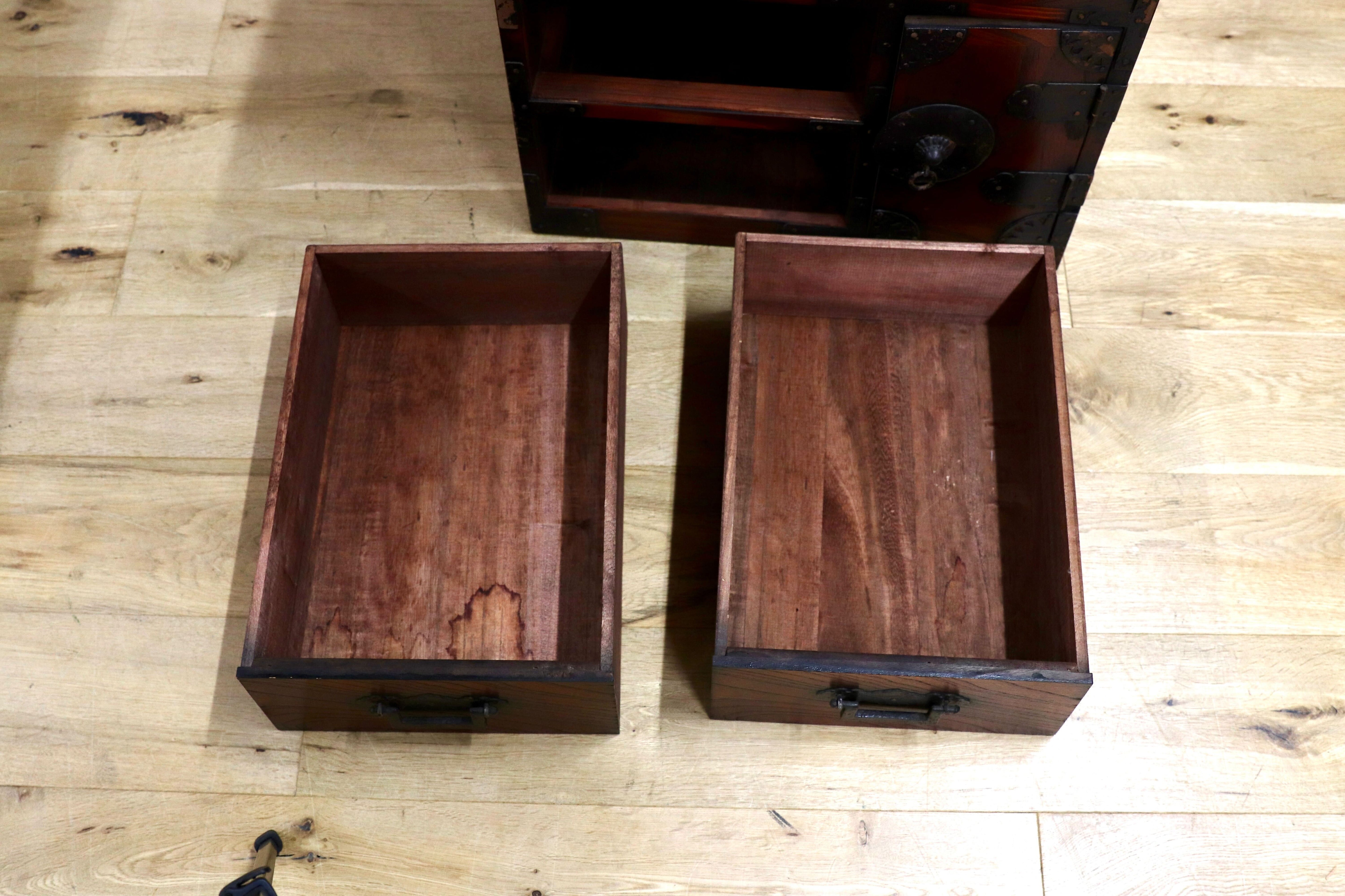 GMHS271○時代箪笥 引出し収納 和家具 アンティーク 伝統工芸 レトロ 和室 座敷