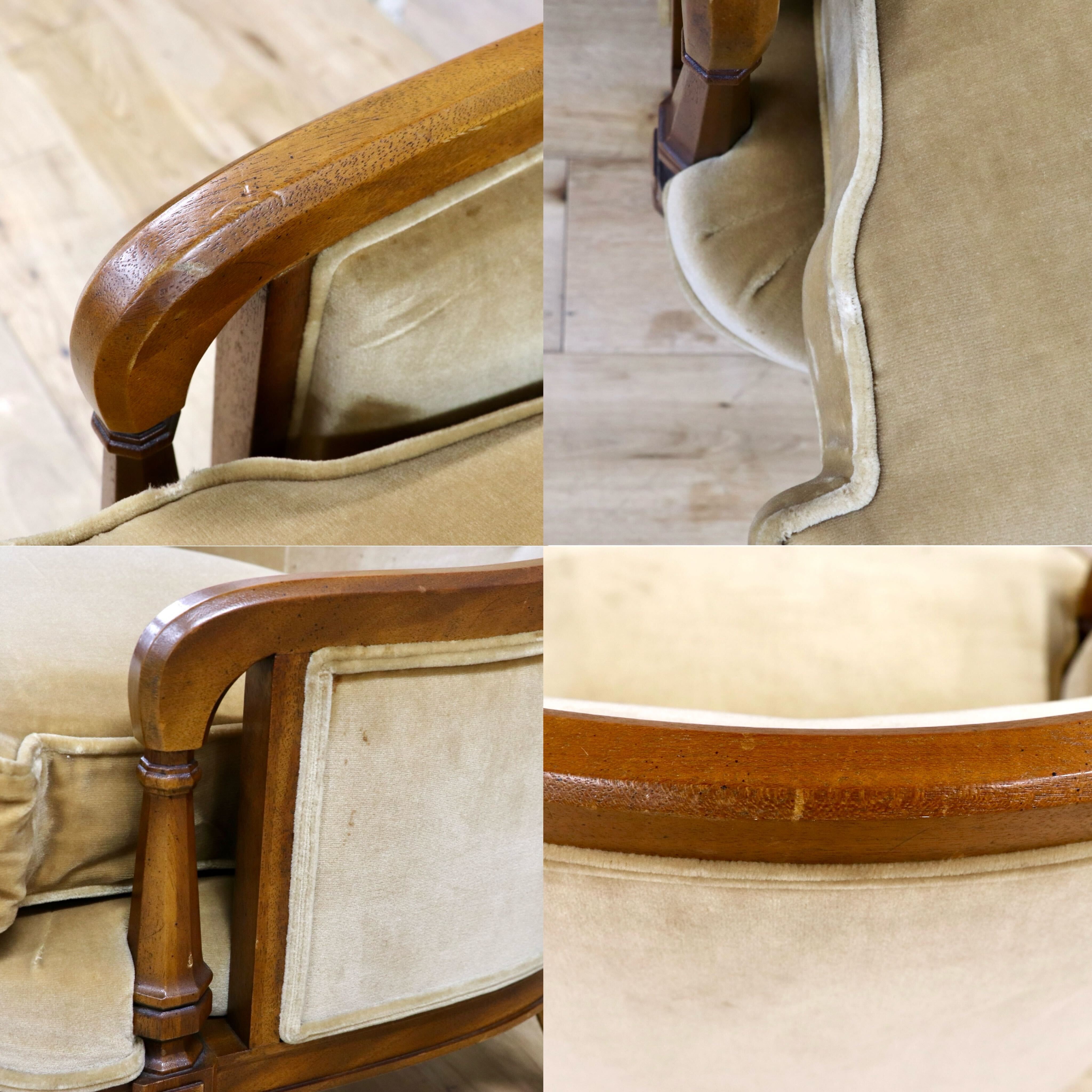 GMJK42○DREXEL HERITAGE / ドレクセルヘリテイジ Upholstery 1人掛けソファ シングルソファ クラシック ヴィンテージ 応接 読書椅子