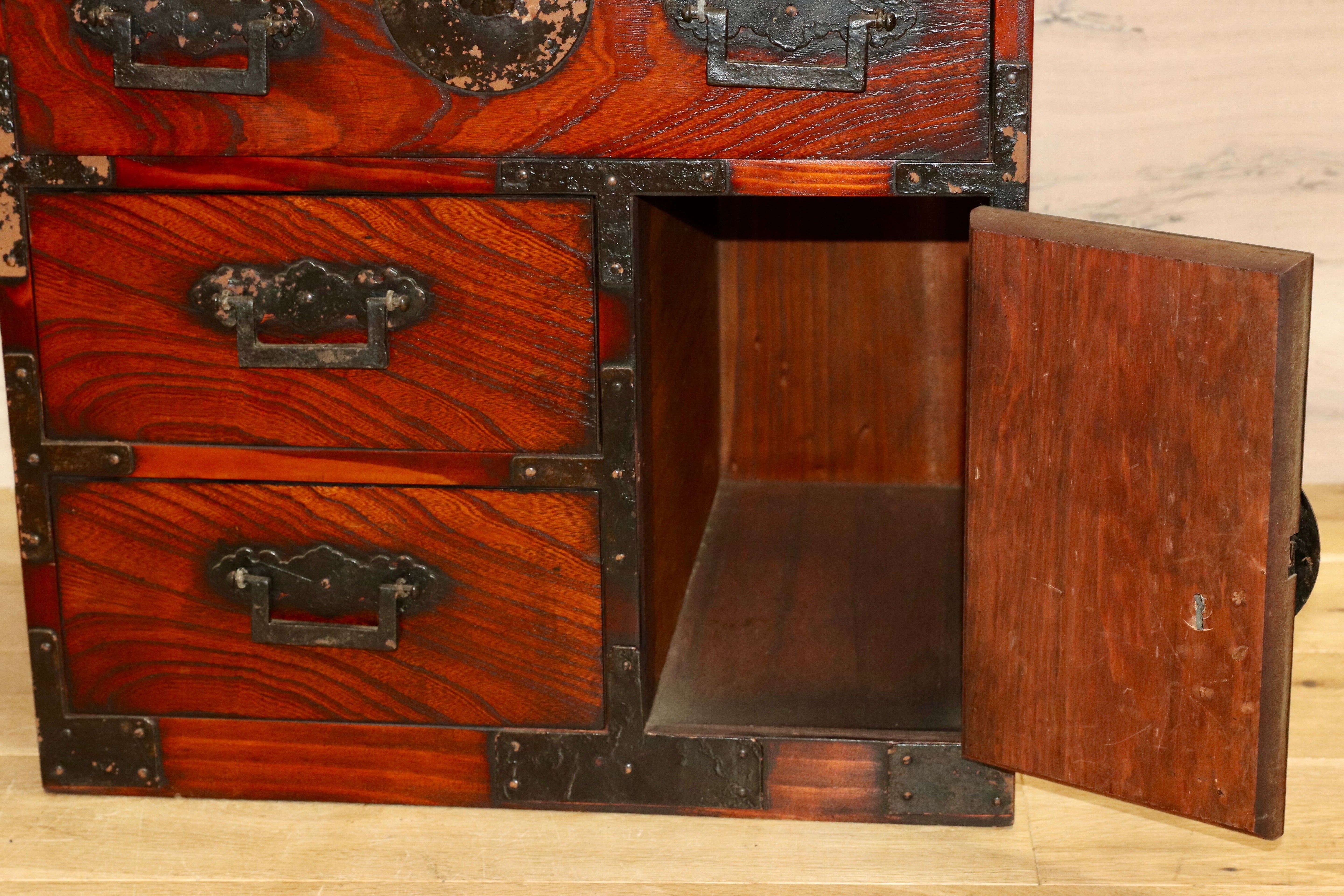 GMHS271○時代箪笥 引出し収納 和家具 アンティーク 伝統工芸 レトロ 和室 座敷