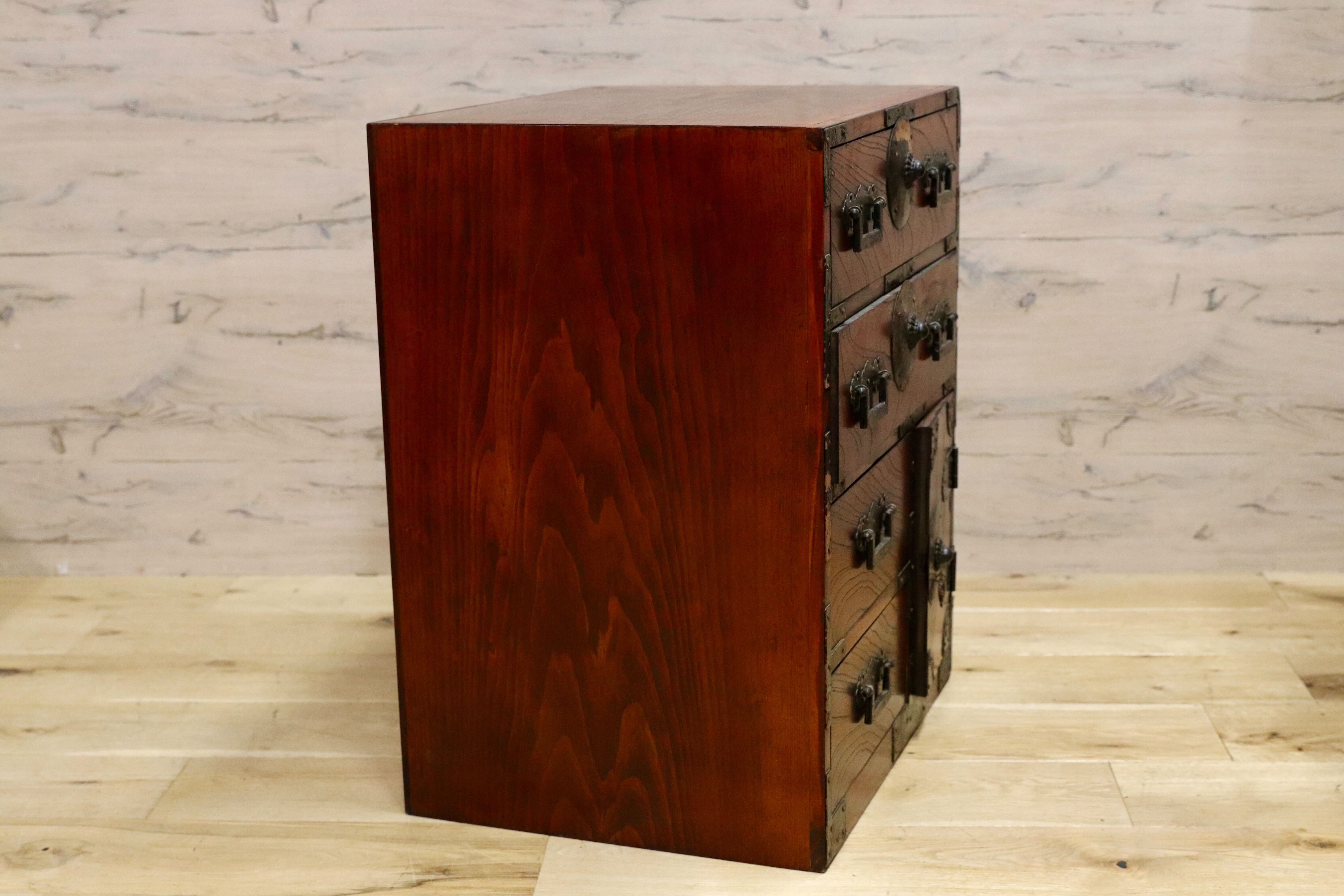 GMHS271○時代箪笥 引出し収納 和家具 アンティーク 伝統工芸 レトロ 和室 座敷