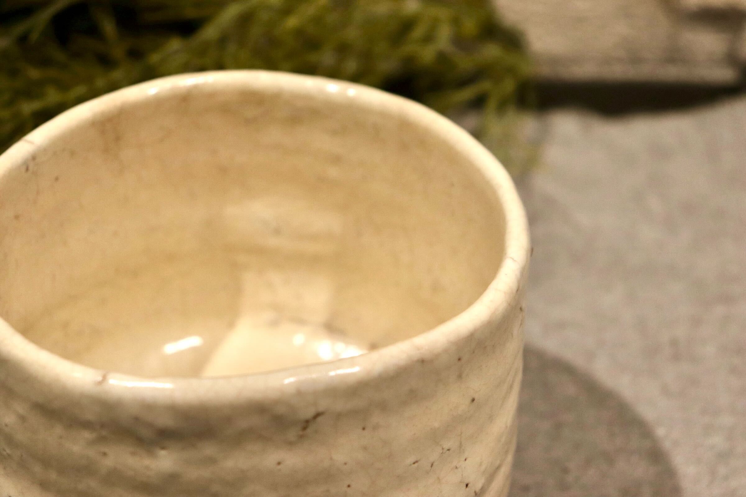 GMIO249A◯圭泉窯 粉引茶碗 陶器 茶器 茶碗 伝統工芸 丹波篠山 未使用