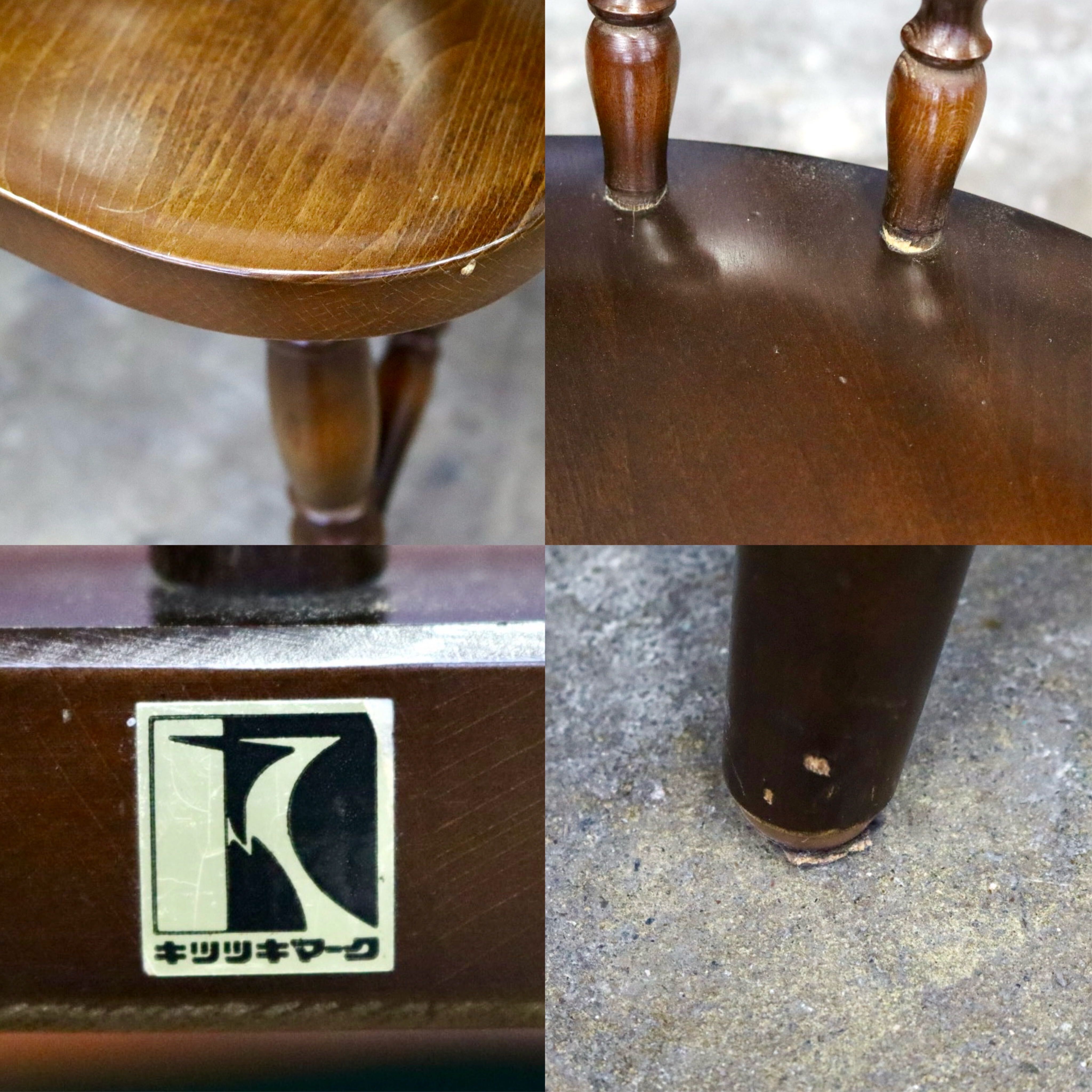 GMJH378D○飛騨産業 / HIDA キツツキ ウィンザーチェア ダイニングチェア アームチェア 椅子 カントリー レトロ 無垢 国産家具