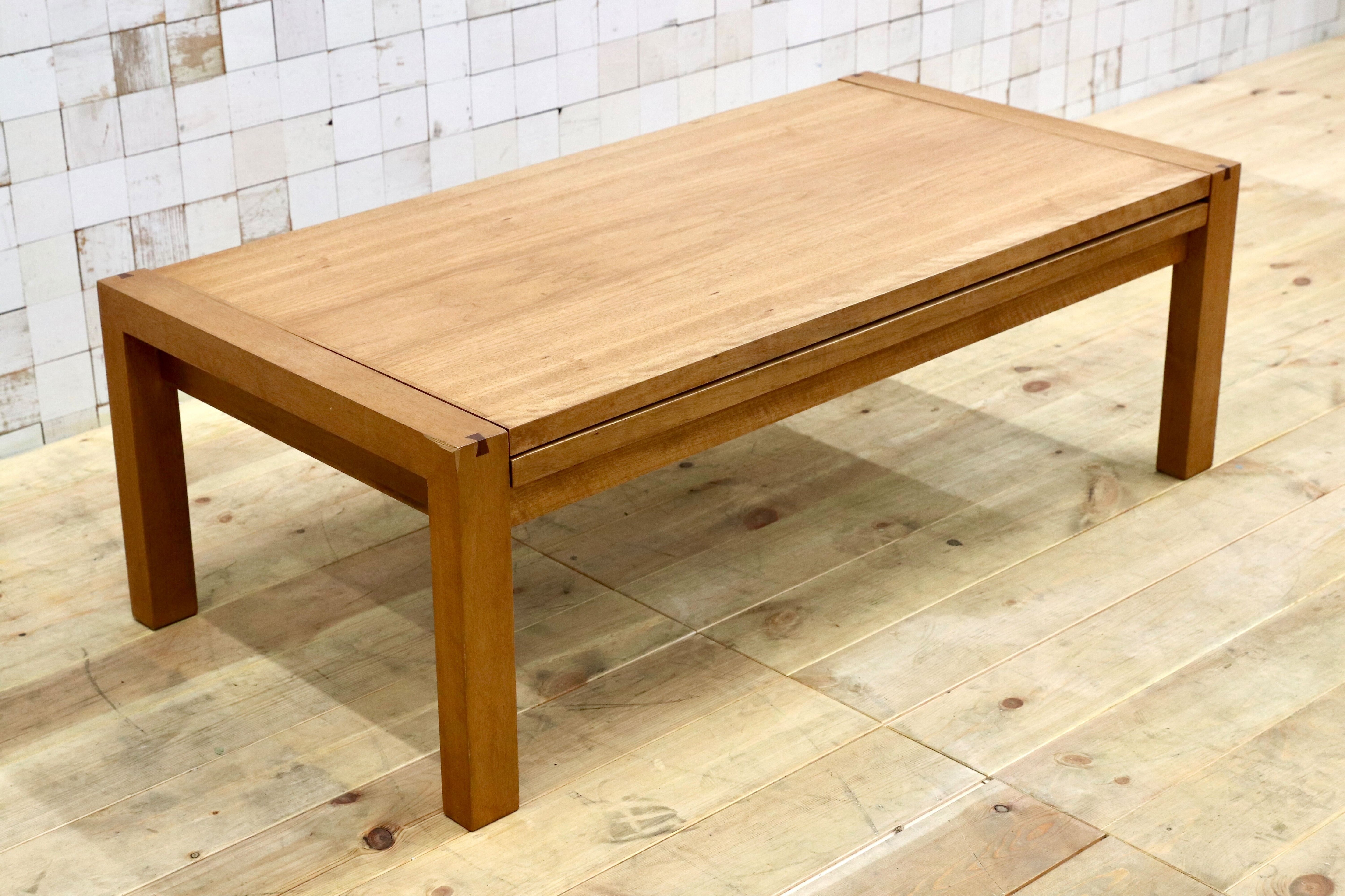 GMHO98○朝日木材加工 ボスコ センターテーブル リビングテーブル ローテーブル ニヤトー材 北欧スタイル 伸長式テーブル ACTUS アクタス