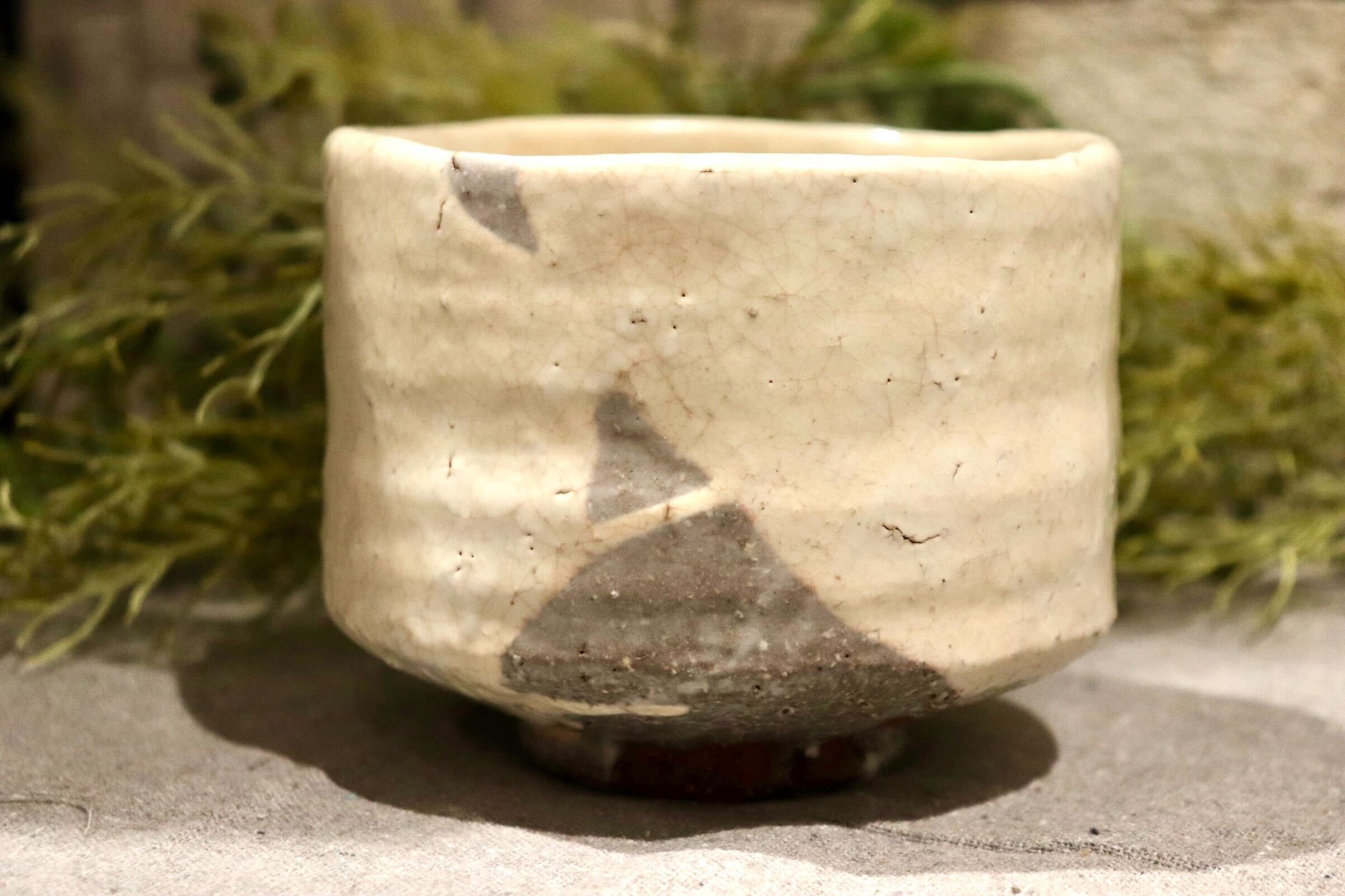 GMIO249A◯圭泉窯 粉引茶碗 陶器 茶器 茶碗 伝統工芸 丹波篠山 未使用