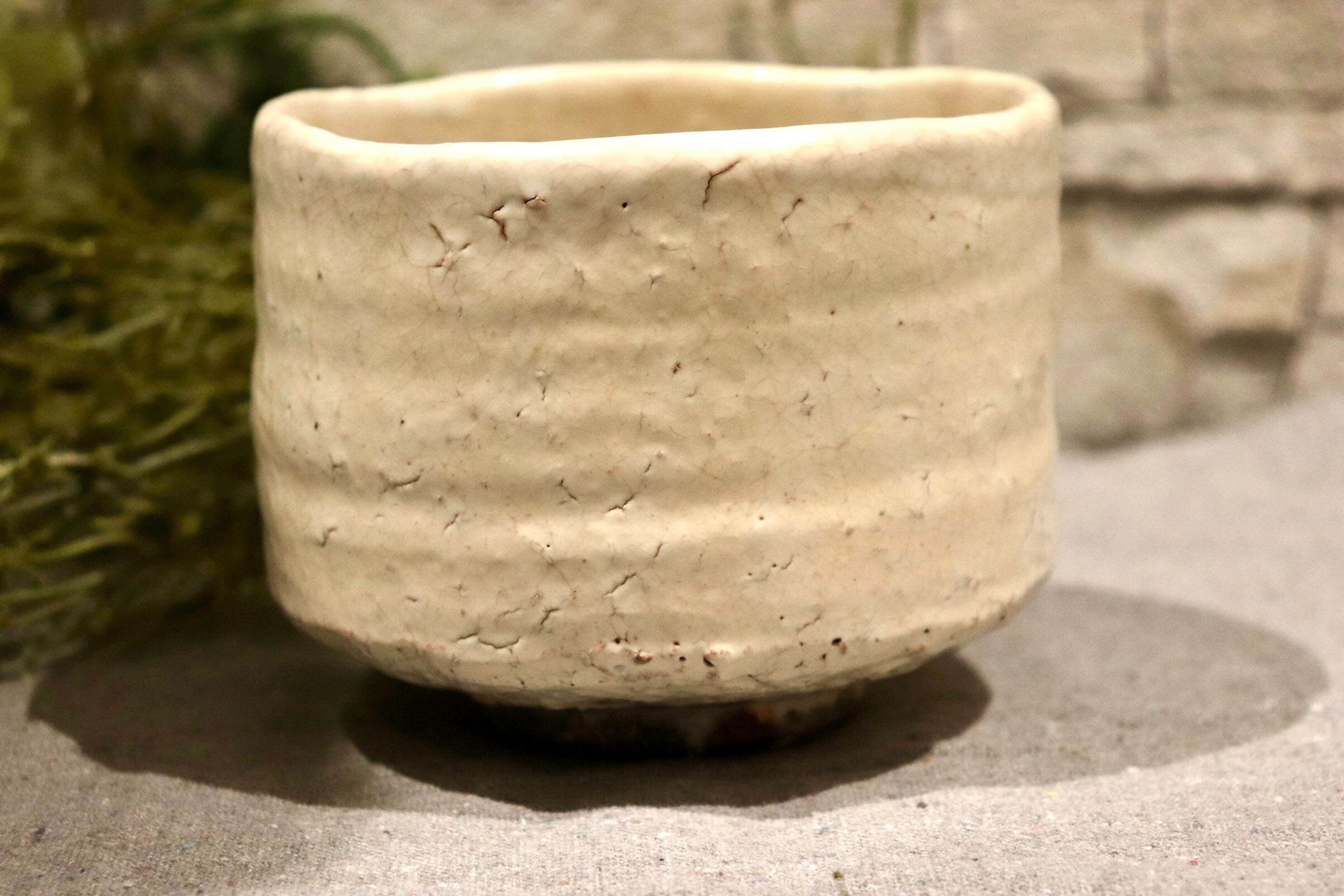 GMIO249A◯圭泉窯 粉引茶碗 陶器 茶器 茶碗 伝統工芸 丹波篠山 未使用