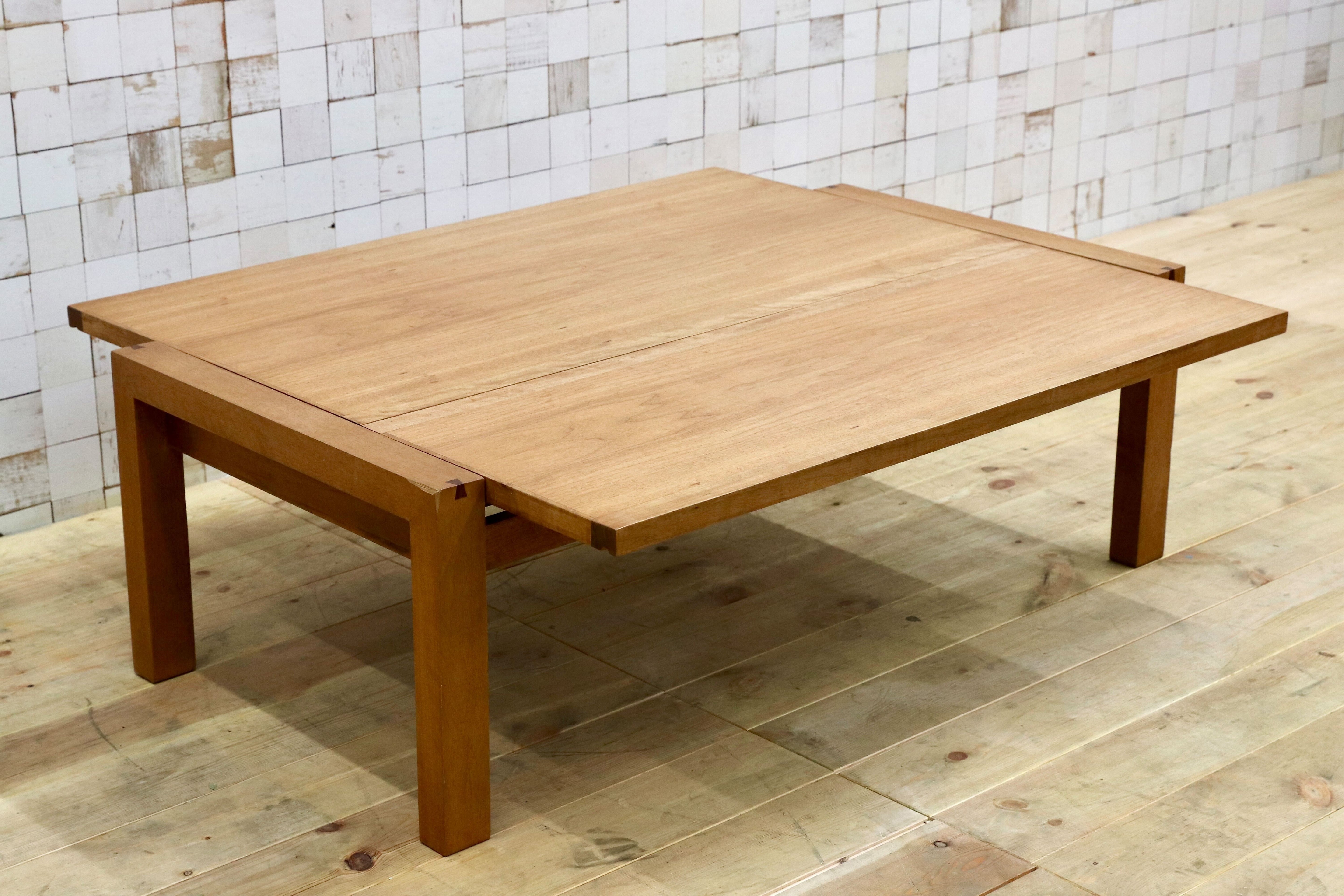 GMHO98○朝日木材加工 ボスコ センターテーブル リビングテーブル ローテーブル ニヤトー材 北欧スタイル 伸長式テーブル ACTUS アクタス