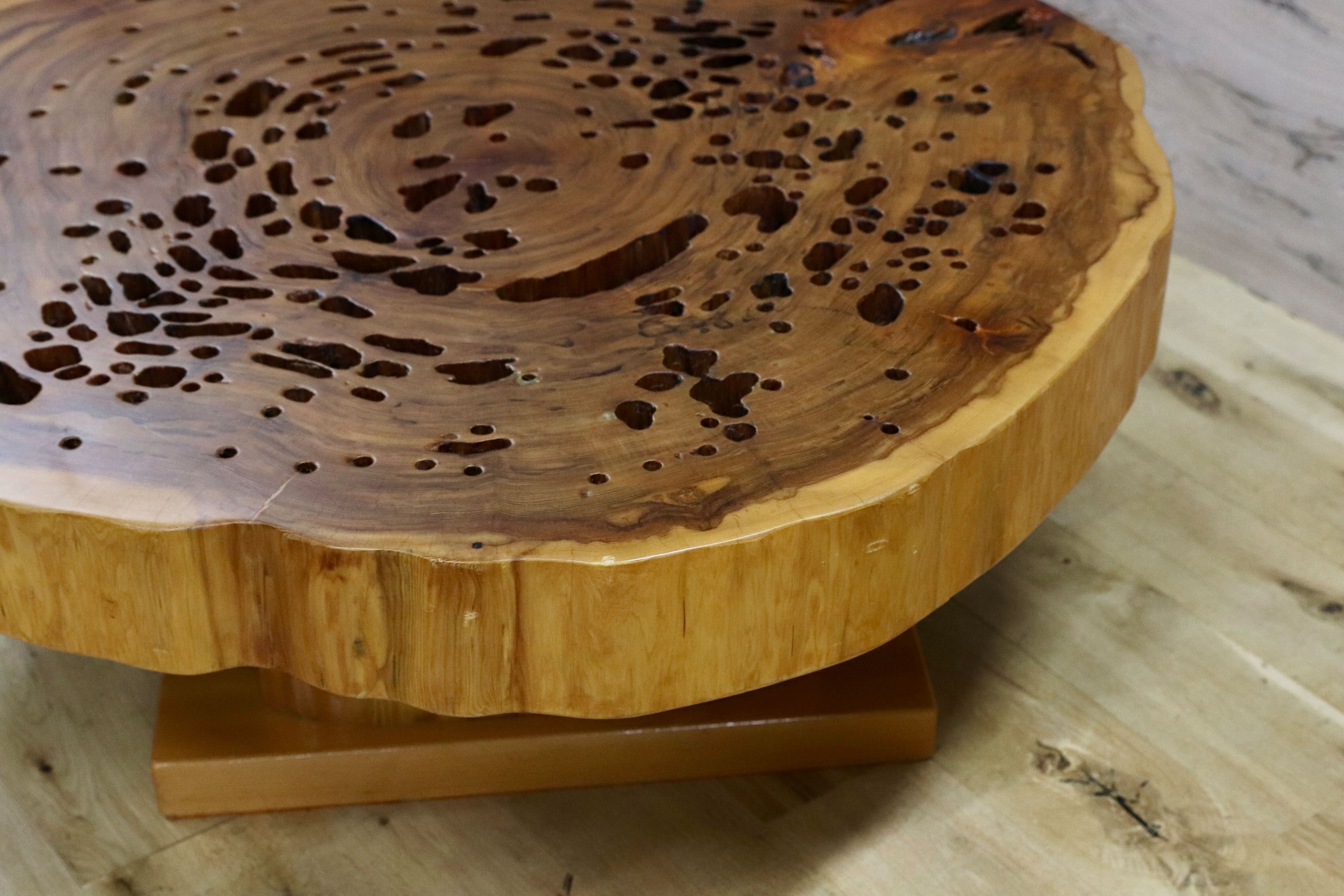 GMHS272○杉材 輪切 センターテーブル リビングテーブル ローテーブル 無垢材 レトロ 和家具 座卓 アンティーク 検)屋久杉