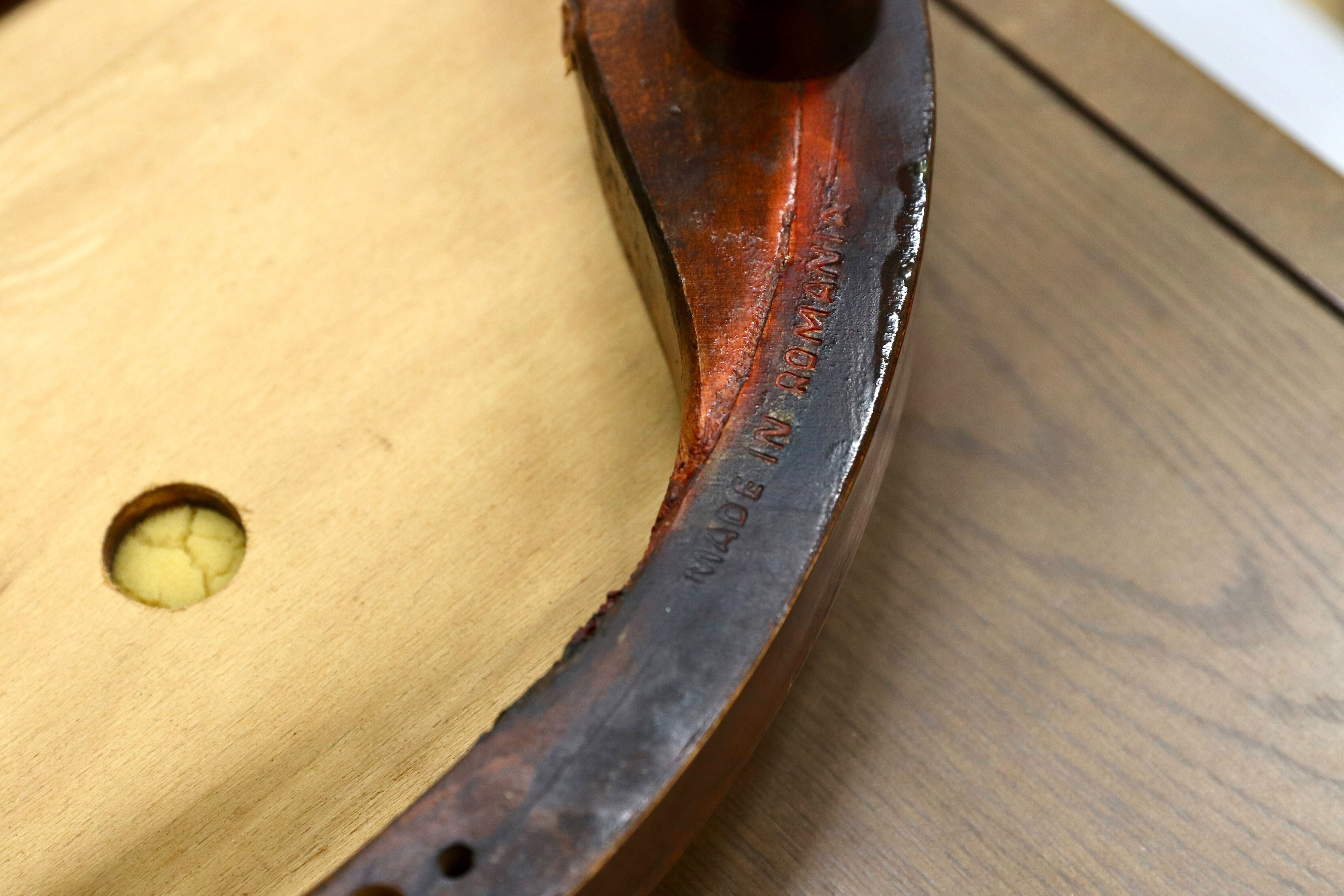 GMIH421F○maruni / マルニ オールド ヴィンテージ ベントウッドチェア ルーマニア製 曲木 アンティーク 合皮 ブナ材 稀少