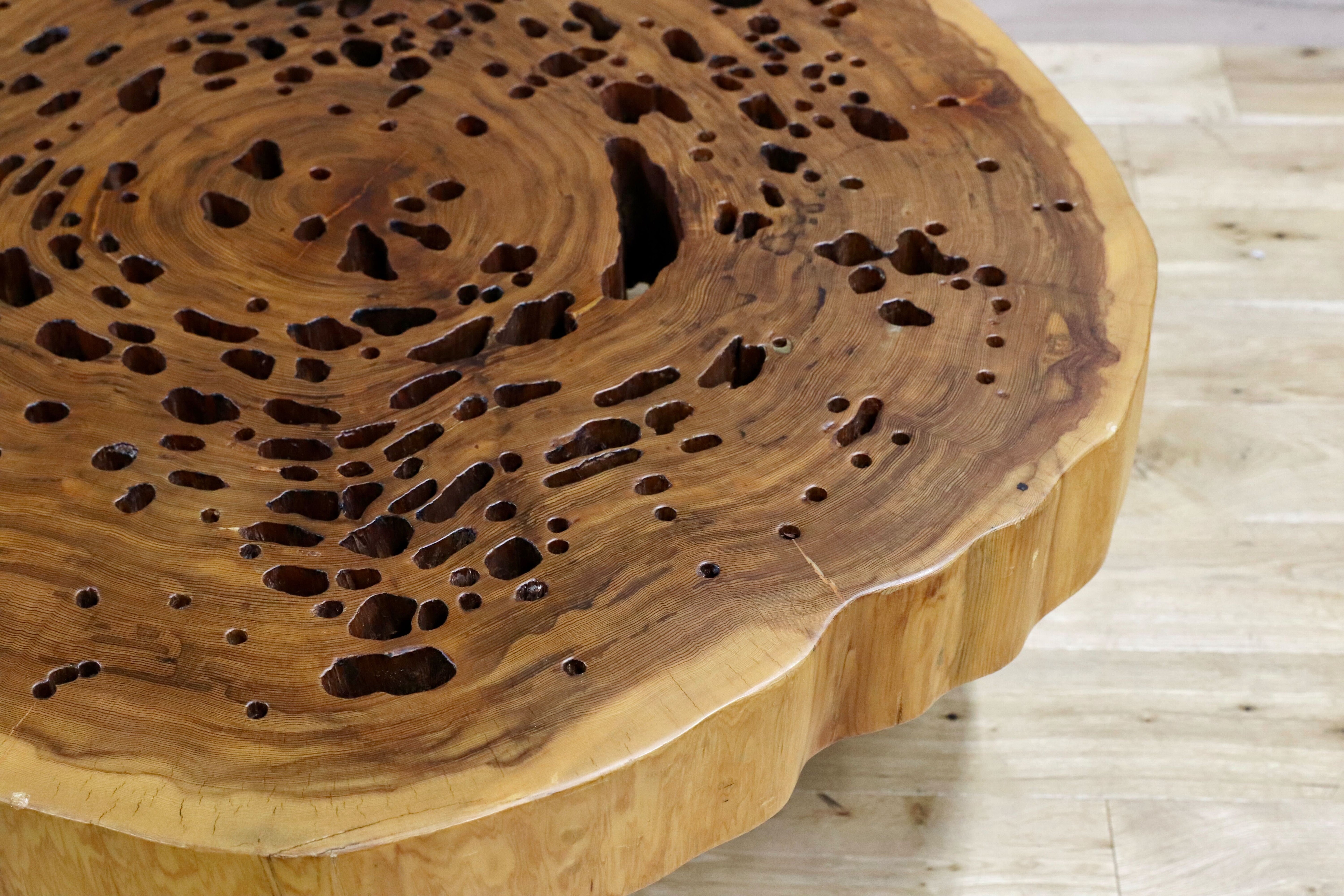 GMHS272○杉材 輪切 センターテーブル リビングテーブル ローテーブル 無垢材 レトロ 和家具 座卓 アンティーク 検)屋久杉