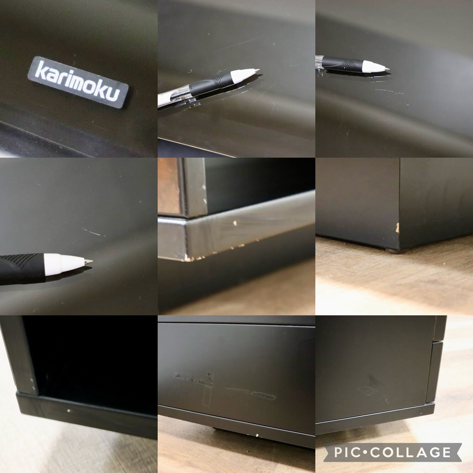 GMGN482C○karimoku / カリモク ガラステーブル センターテーブル リビングテーブル ローテーブル 収納棚 応接 モダン 国産家具