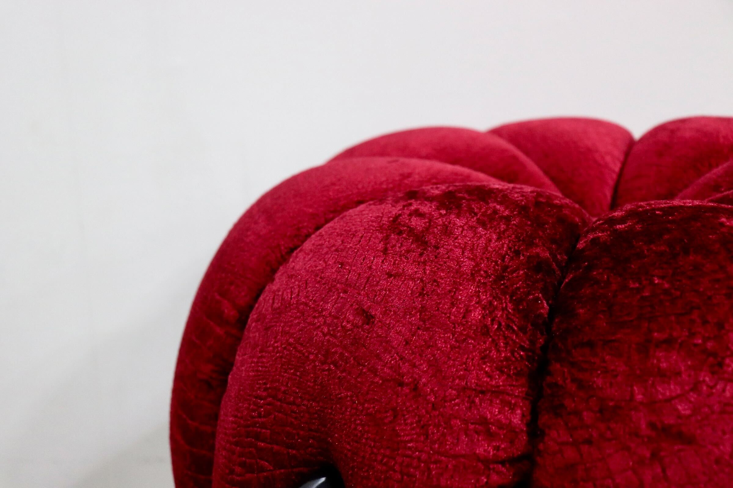 GMHH489G○パンプキンスツール アンティーク調 猫脚 ファブリック オットマン 腰掛け ヨーロピアン エレガント チェア 展示品