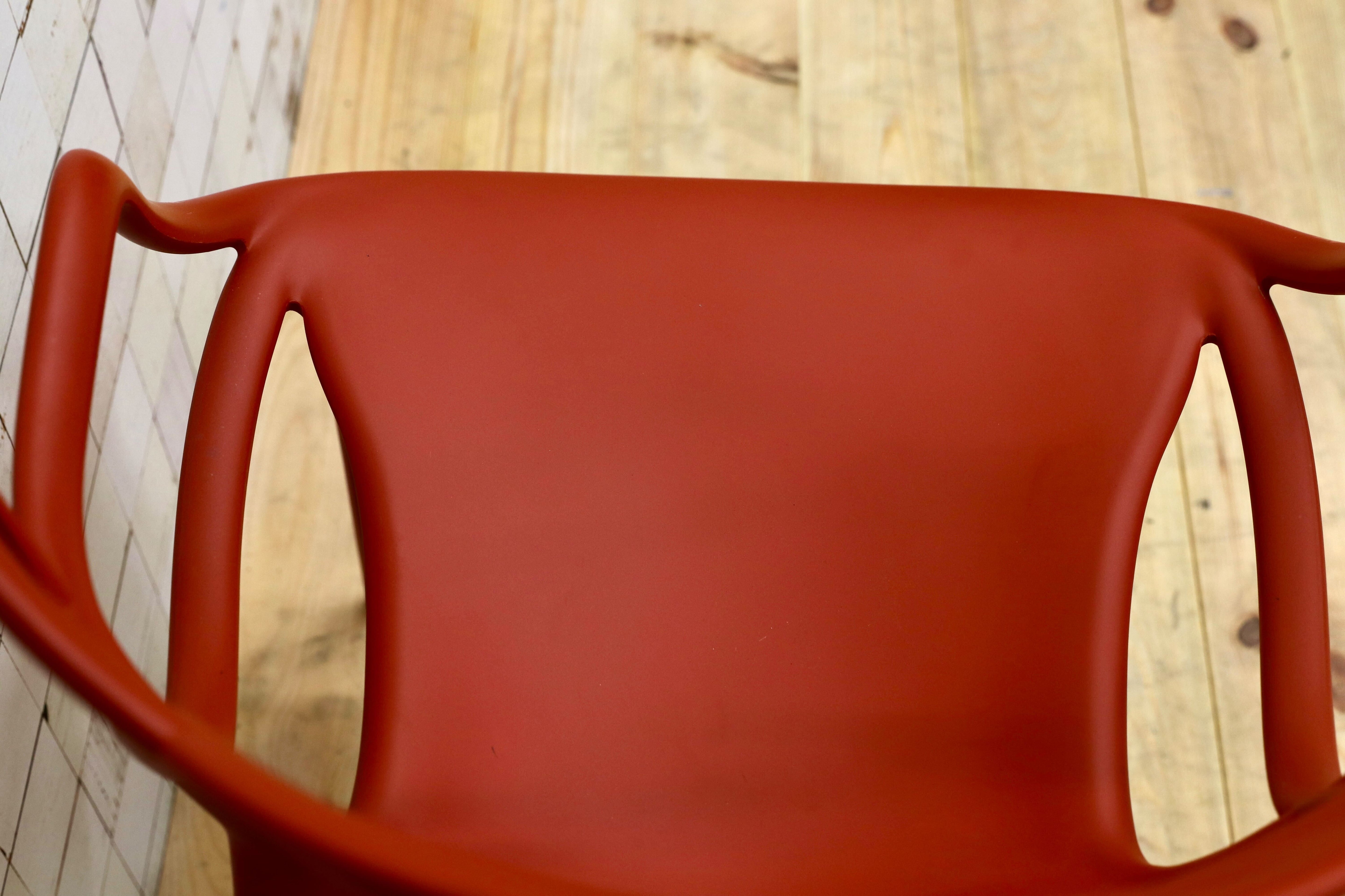 GMHK687○Kartell / カルテル MASTERS マスターズ ダイニングチェア 椅子 アームチェア 定価4.7万 モデルルーム展示品