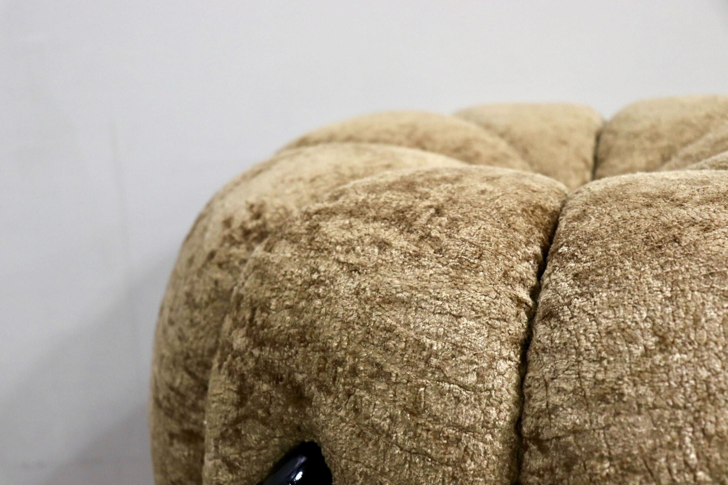 GMHH489H○パンプキンスツール アンティーク調 猫脚 ファブリック オットマン 腰掛け ヨーロピアン エレガント チェア 展示品