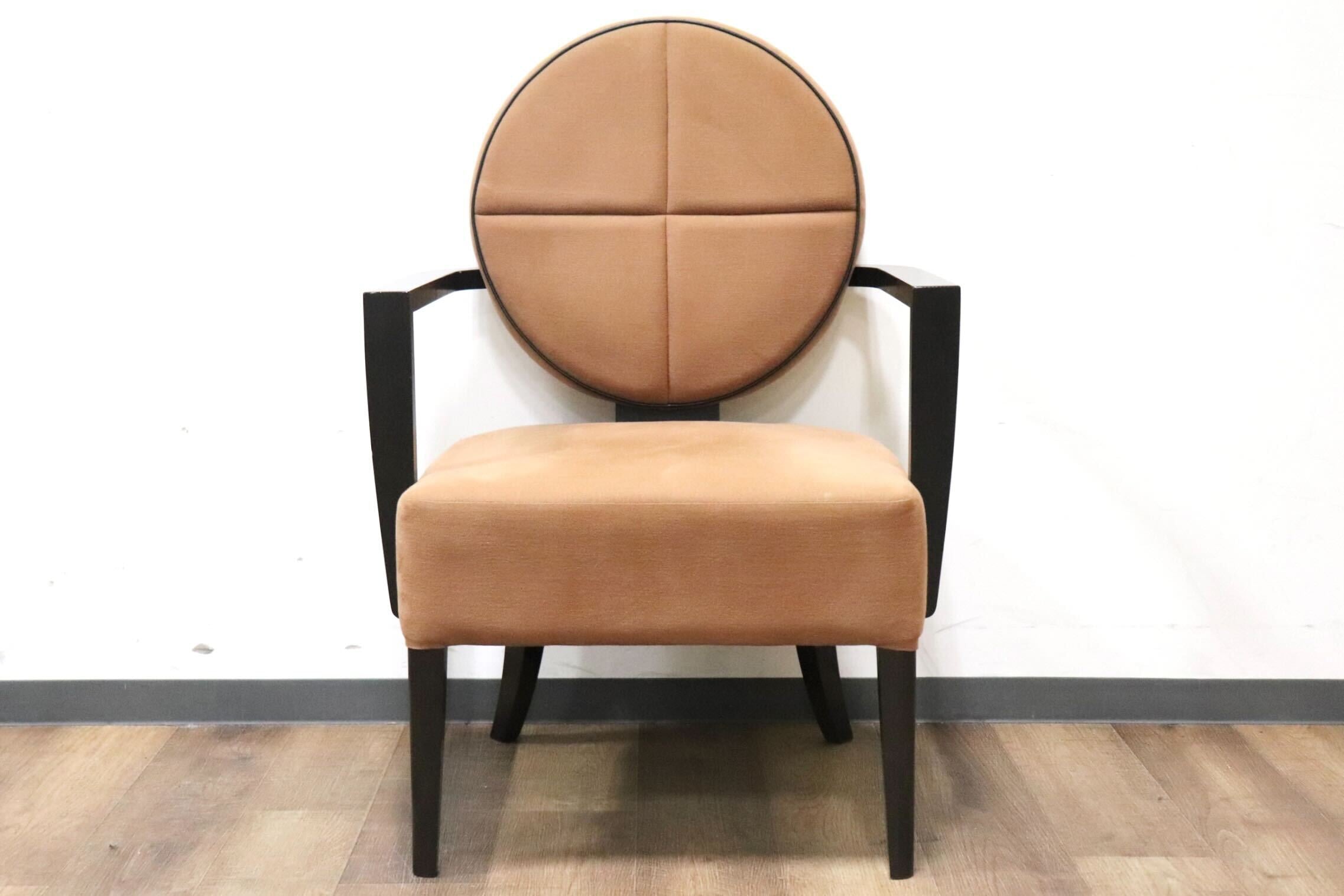 GMHN21B○ADAL / アダル ダイニングチェア アームチェア ラウンジチェア チェア イス 椅子 ファブリック モダン ビーチ材 ブラウン