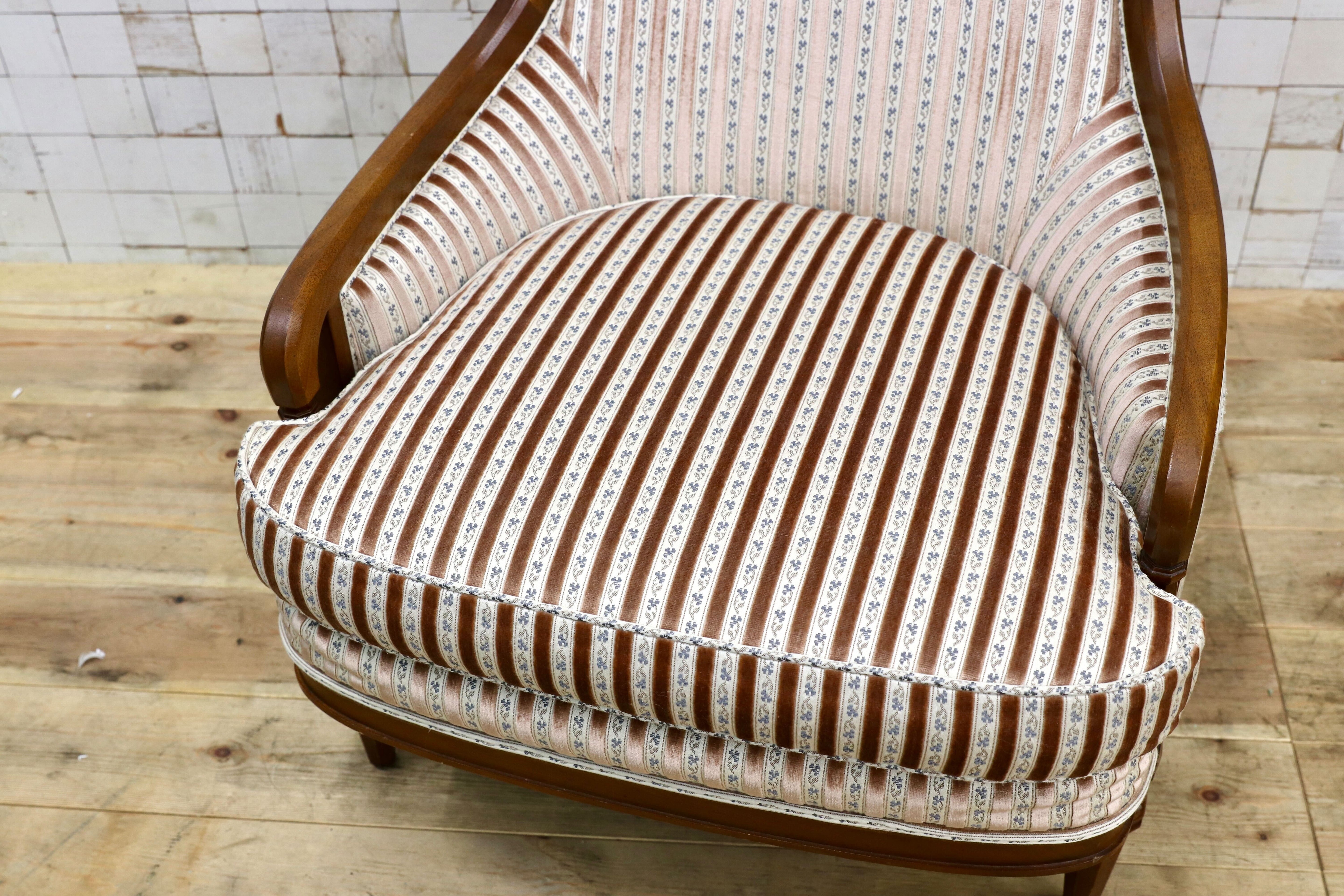 GMIK862A○DREXEL HERITAGE / ドレクセルヘリテイジ アップホルスタリー ハイバックチェア ラウンジチェア 定価54万 稀少