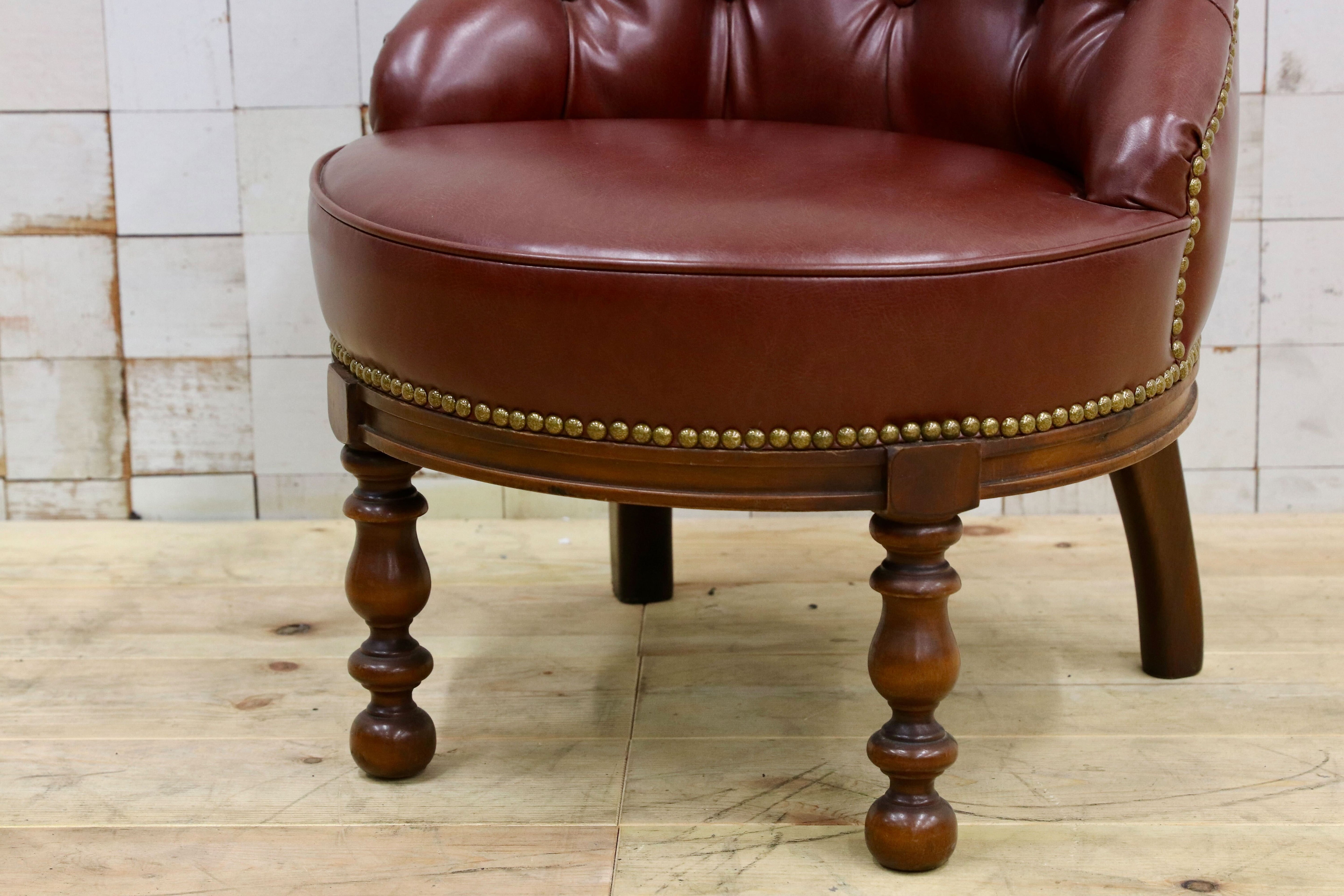 GMHK735B○VARO.S.A. VALENTI / バロッサバレンティ メイトチェア 椅子 スペイン最高峰 本革 クラッシック IDC大塚家具 定価約35万 展示品