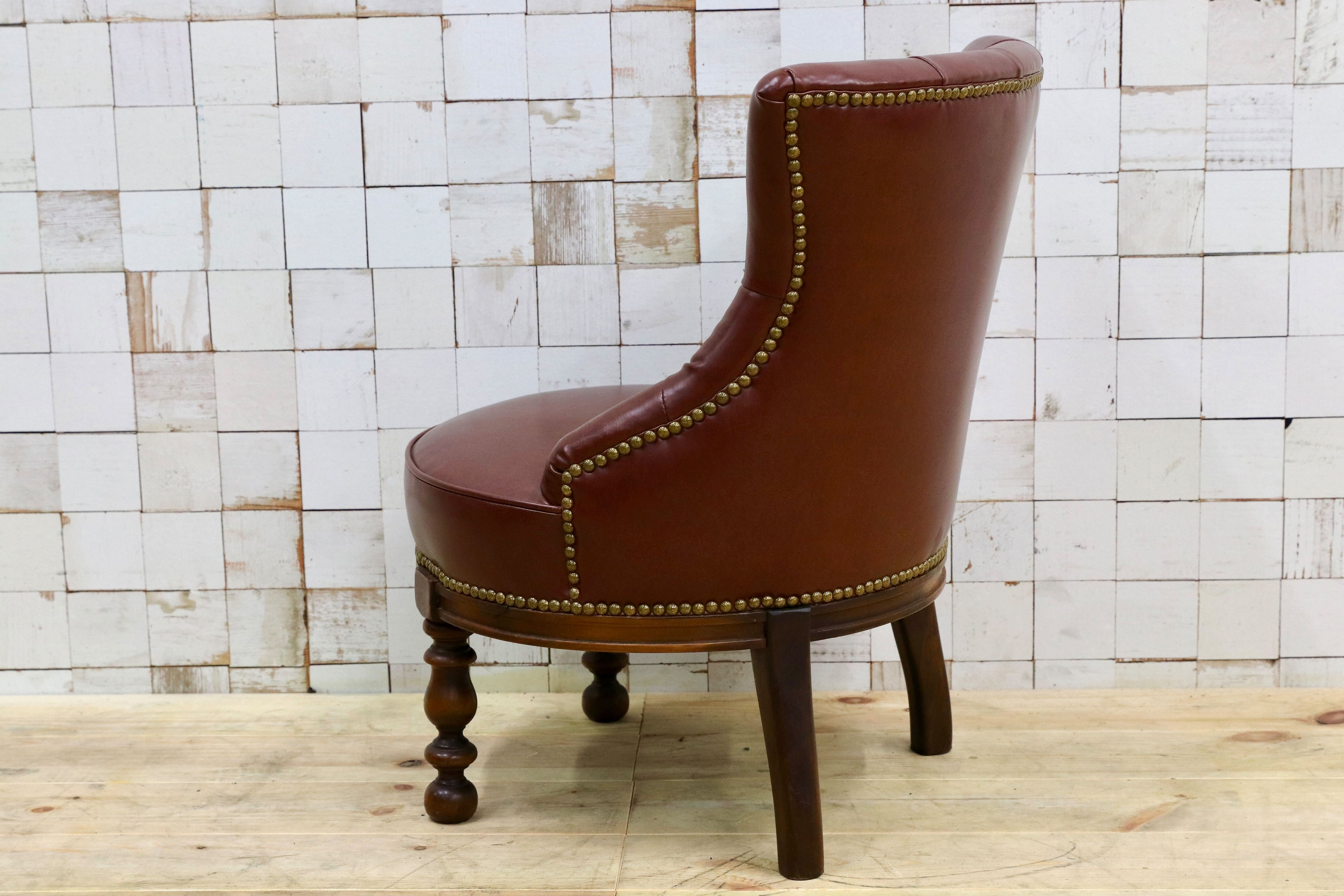 GMHK735B○VARO.S.A. VALENTI / バロッサバレンティ メイトチェア 椅子 スペイン最高峰 本革 クラッシック IDC大塚家具 定価約35万 展示品