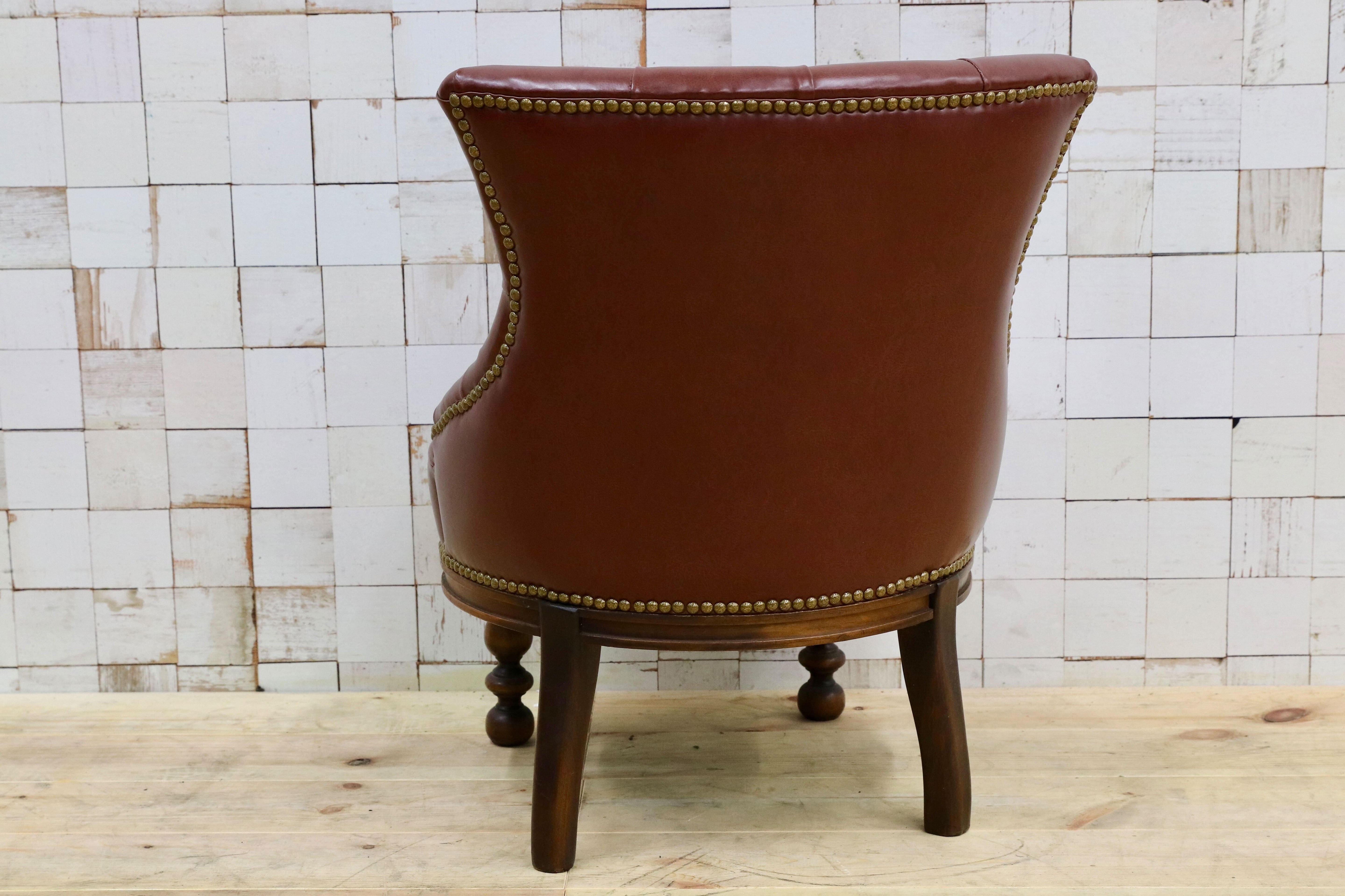 GMHK735B○VARO.S.A. VALENTI / バロッサバレンティ メイトチェア 椅子 スペイン最高峰 本革 クラッシック IDC大塚家具 定価約35万 展示品