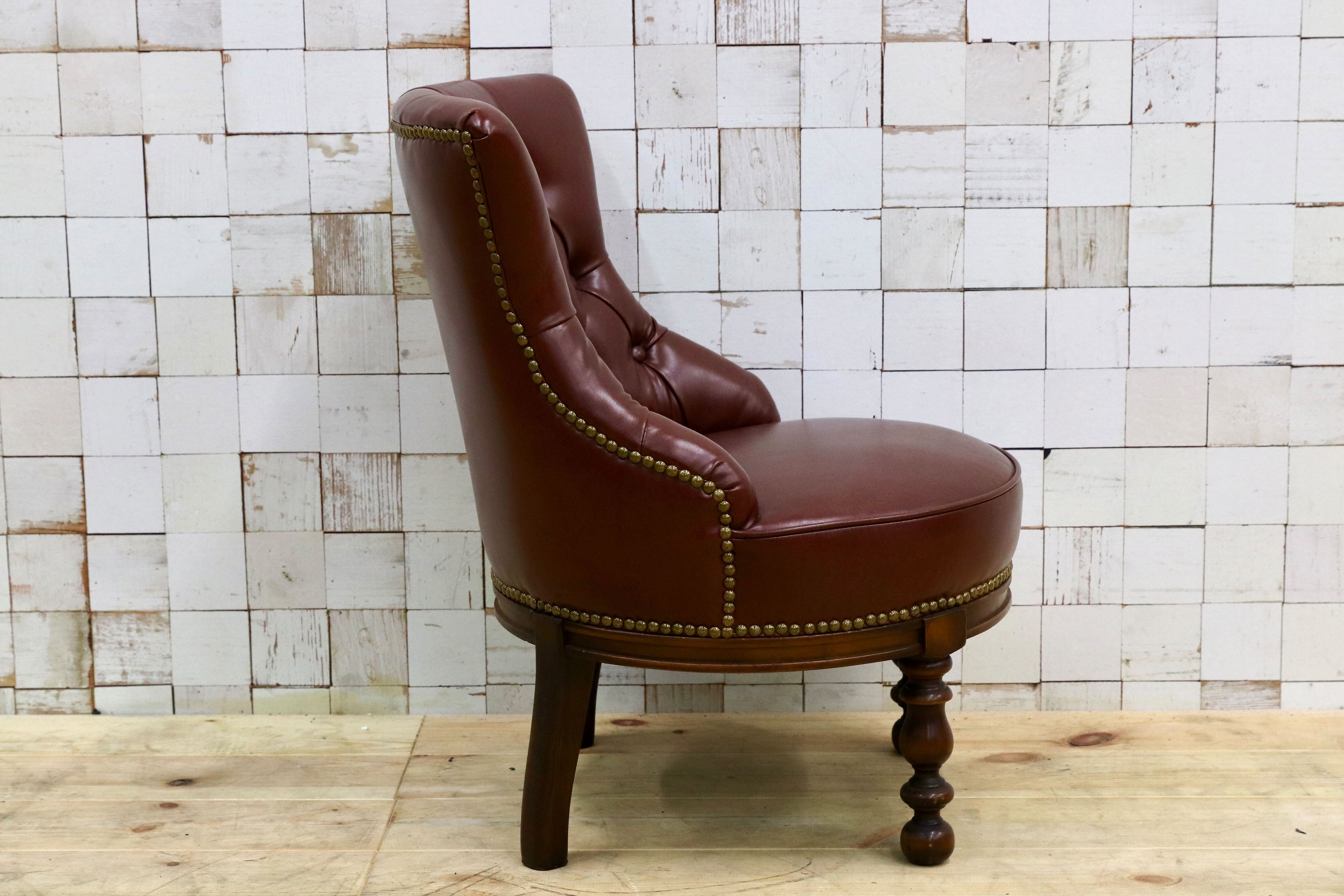 GMHK735B○VARO.S.A. VALENTI / バロッサバレンティ メイトチェア 椅子 スペイン最高峰 本革 クラッシック IDC大塚家具 定価約35万 展示品